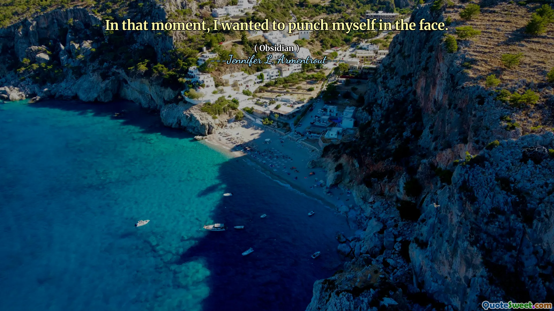 In that moment, I wanted to punch myself in the face.