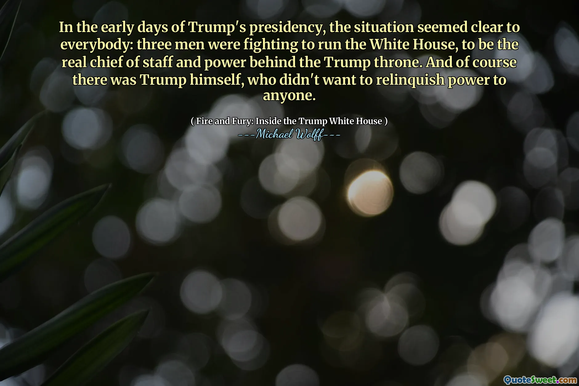 In the early days of Trump's presidency, the situation seemed clear to everybody: three men were fighting to run the White House, to be the real chief of staff and power behind the Trump throne. And of course there was Trump himself, who didn't want to relinquish power to anyone.