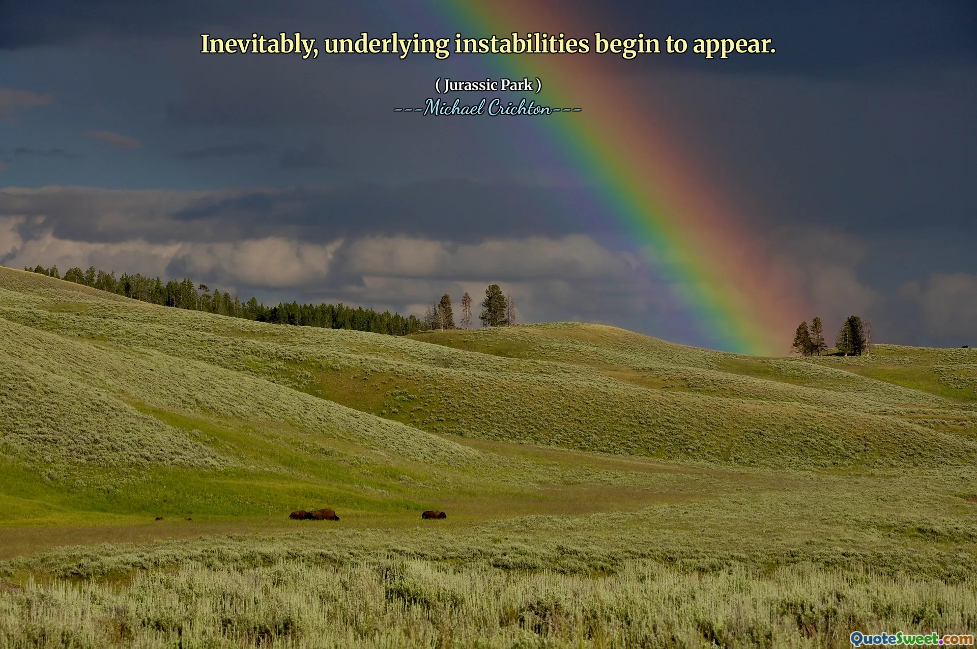 Inevitabilmente, iniziano ad apparire le instabilità sottostanti.