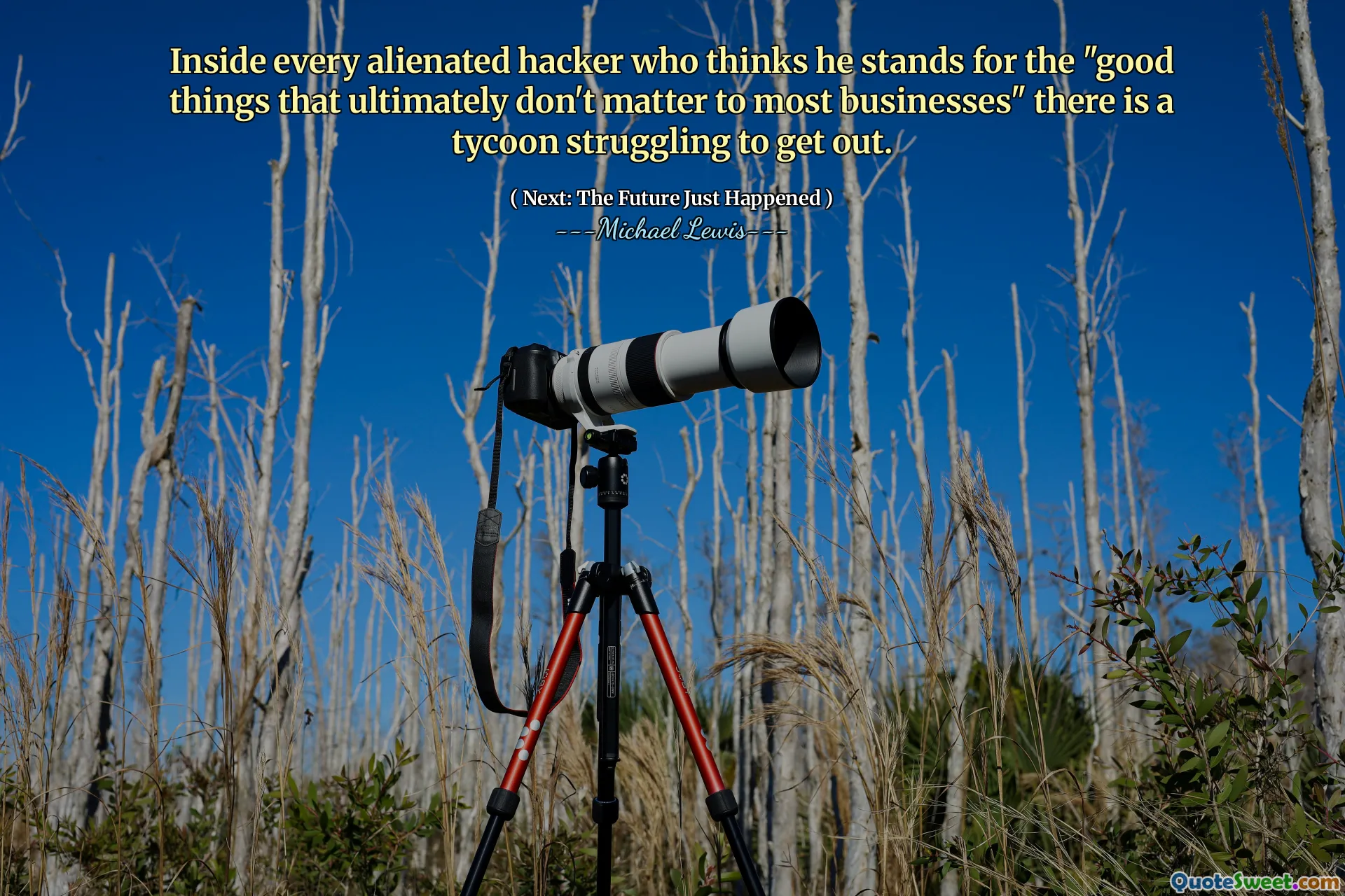 All'interno di ogni hacker alienato che pensa di rappresentare le "cose ​​buone che alla fine non contano per la maggior parte delle aziende" c'è un magnate che lotta per uscire.