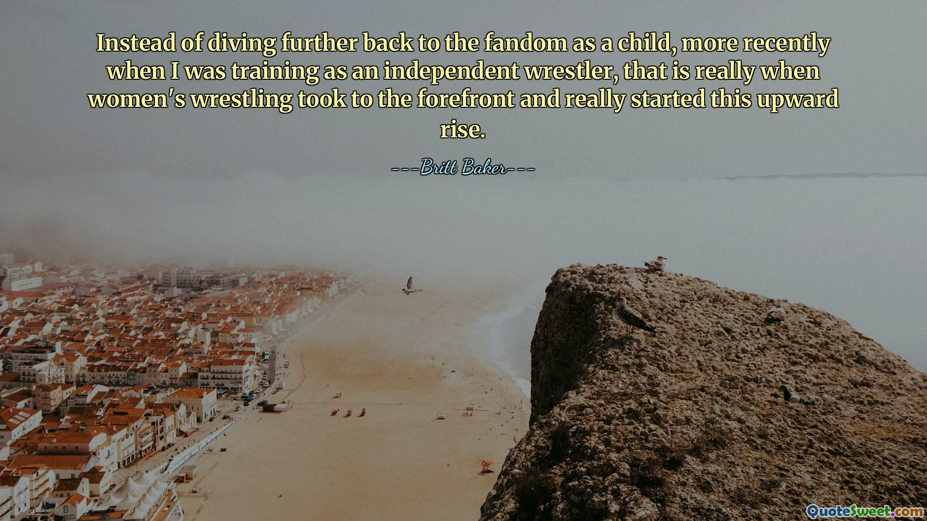 Instead of diving further back to the fandom as a child, more recently when I was training as an independent wrestler, that is really when women's wrestling took to the forefront and really started this upward rise.