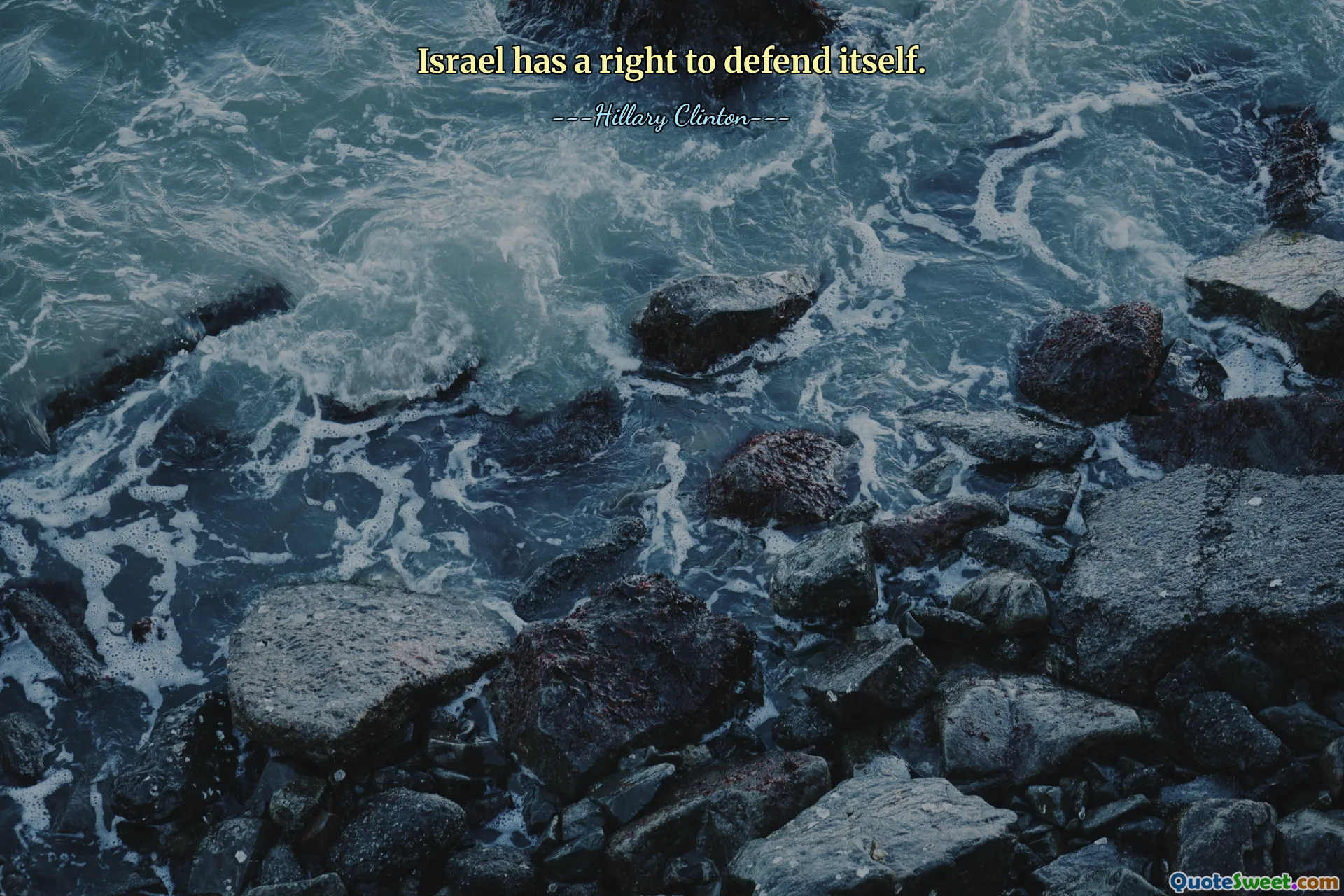 Israel har rätt att försvara sig.