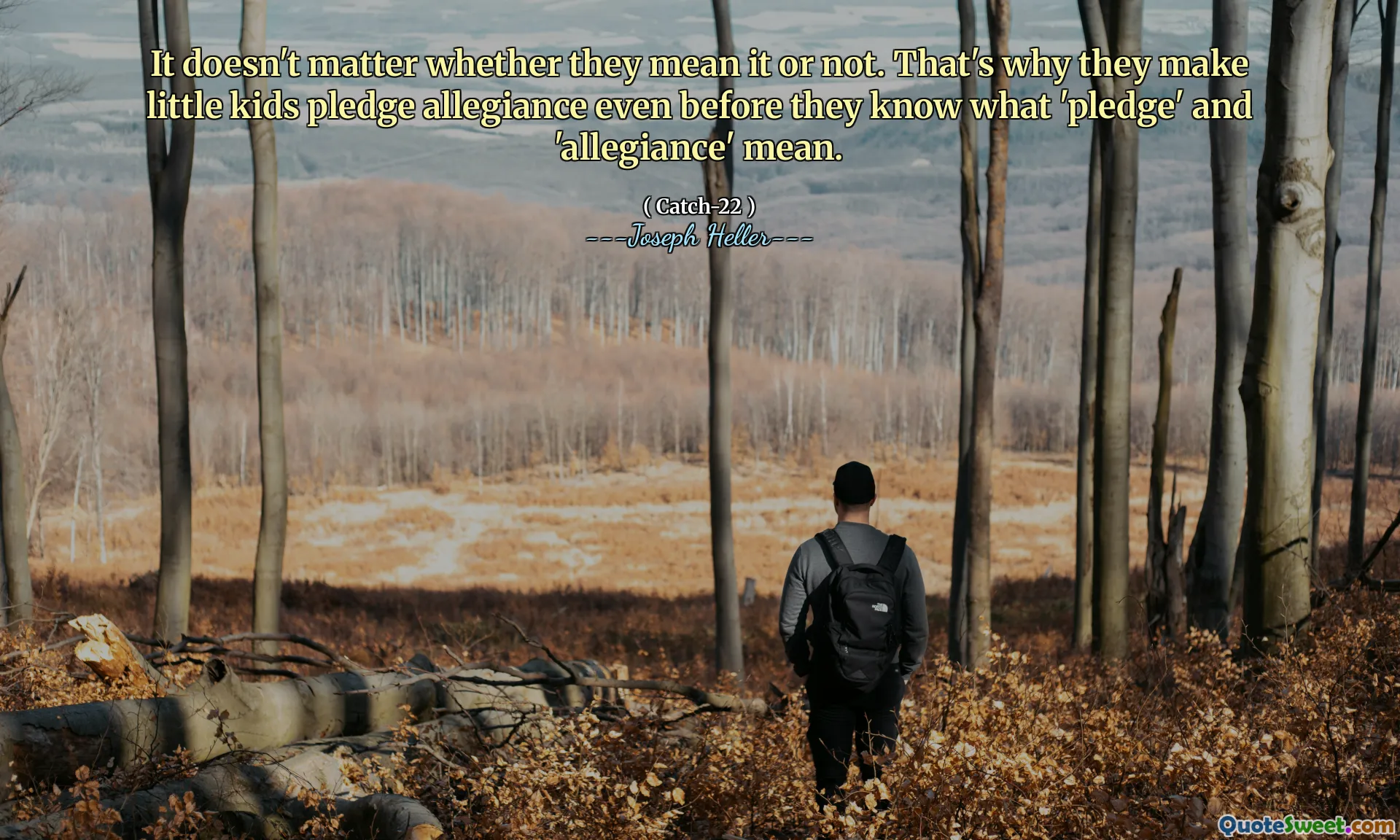 Det spiller ingen rolle om de mener det eller ikke. Derfor gjør de små barn pantsetter troskap selv før de vet hva 'løfte' og 'troskap' betyr.