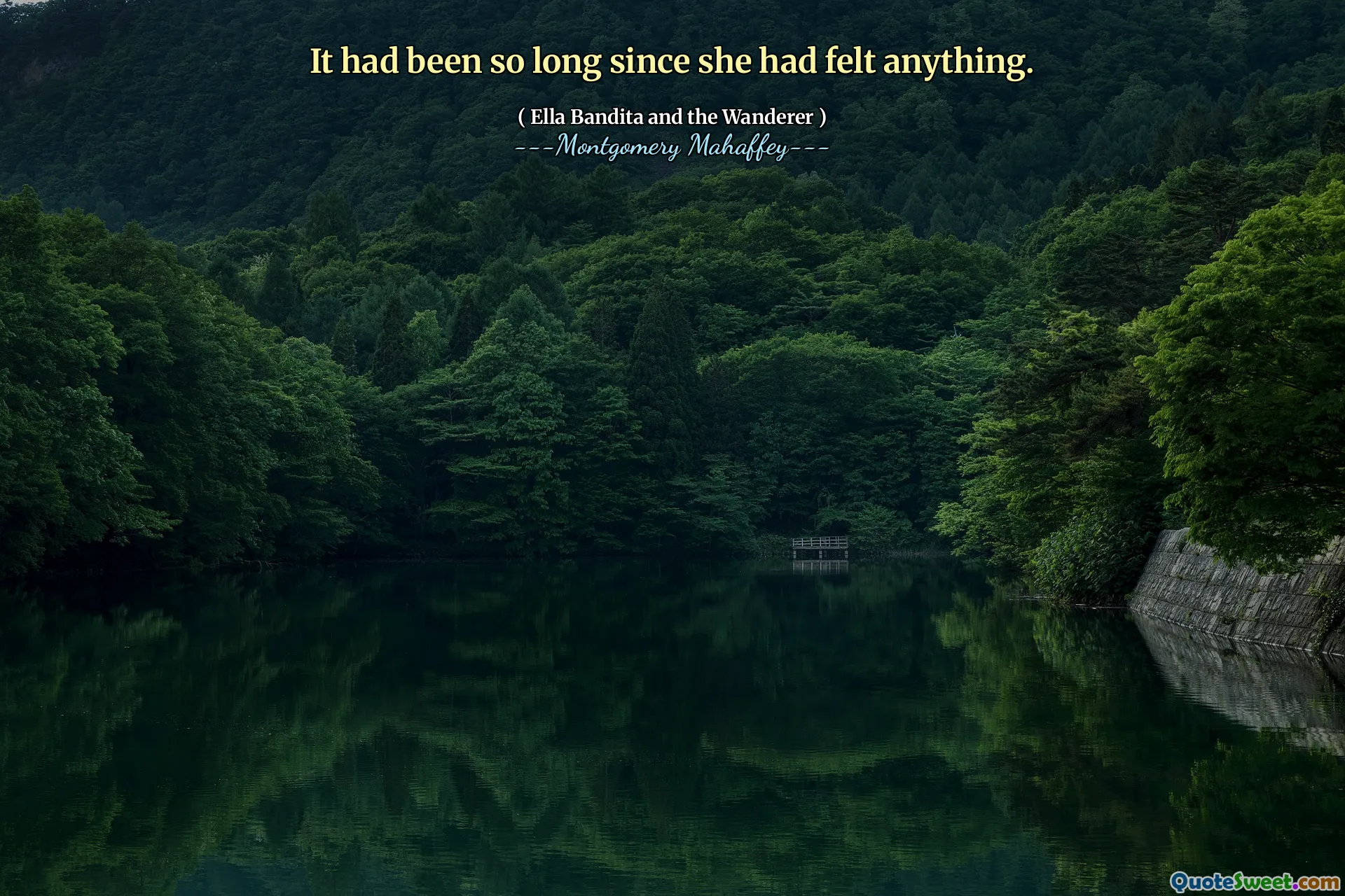 It had been so long since she had felt anything.