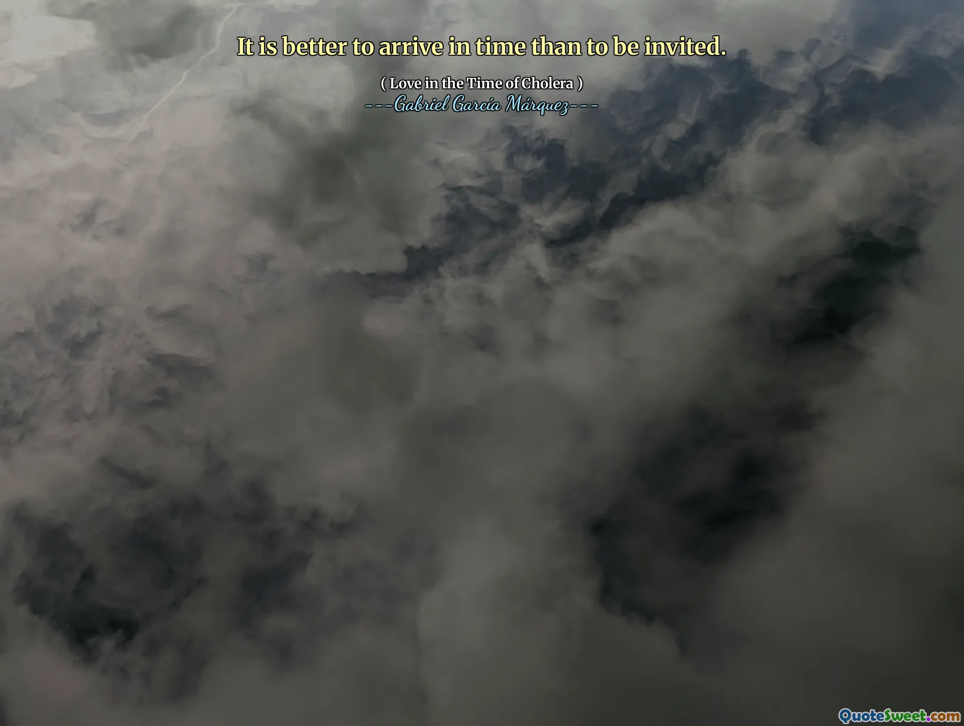 It is better to arrive in time than to be invited.