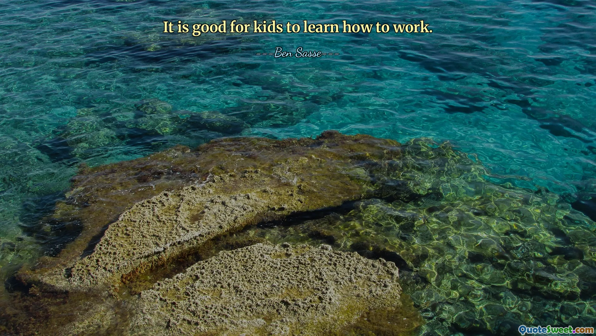 It is good for kids to learn how to work.