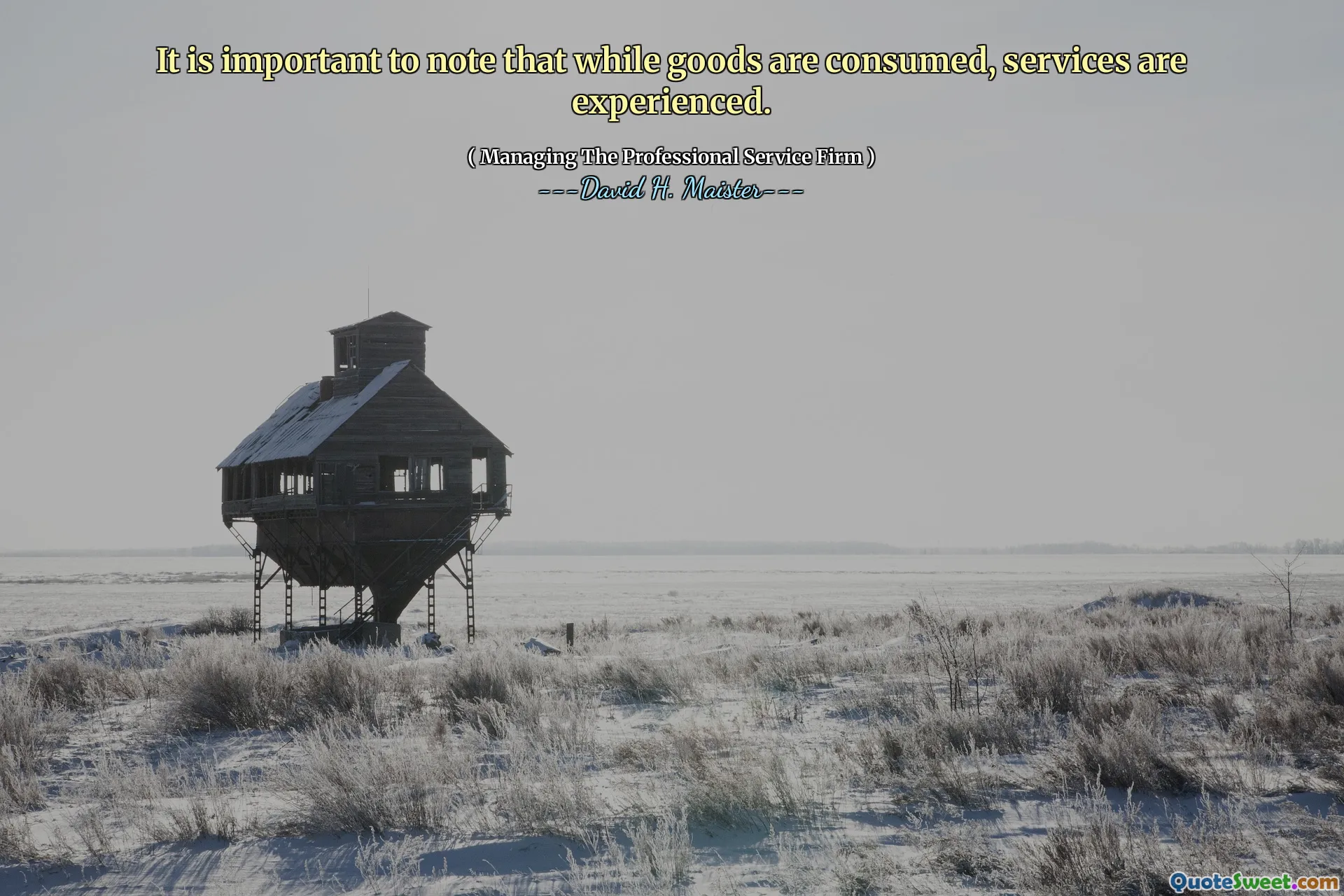 Es importante tener en cuenta que mientras se consumen bienes, los servicios se experimentan.