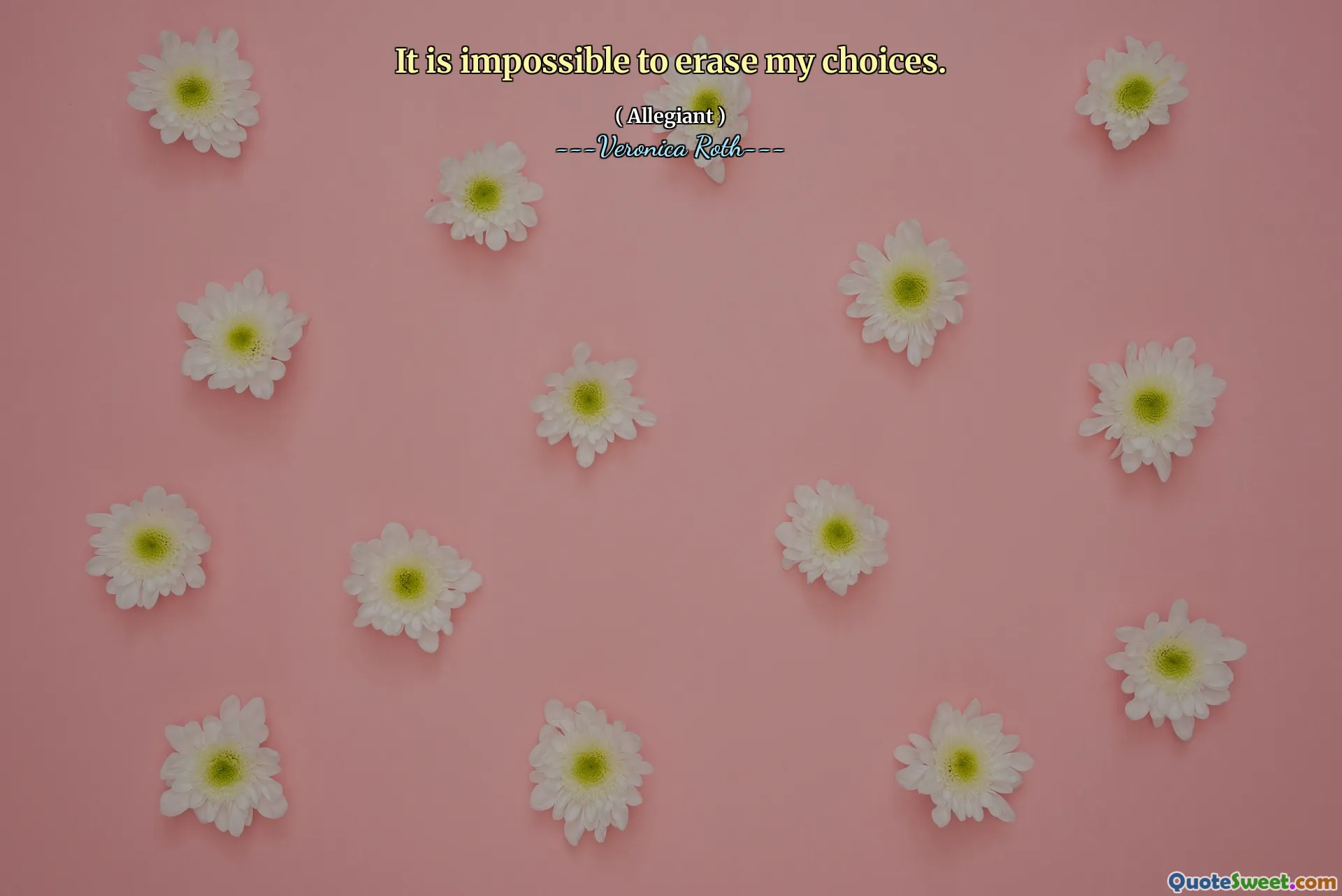 It is impossible to erase my choices.