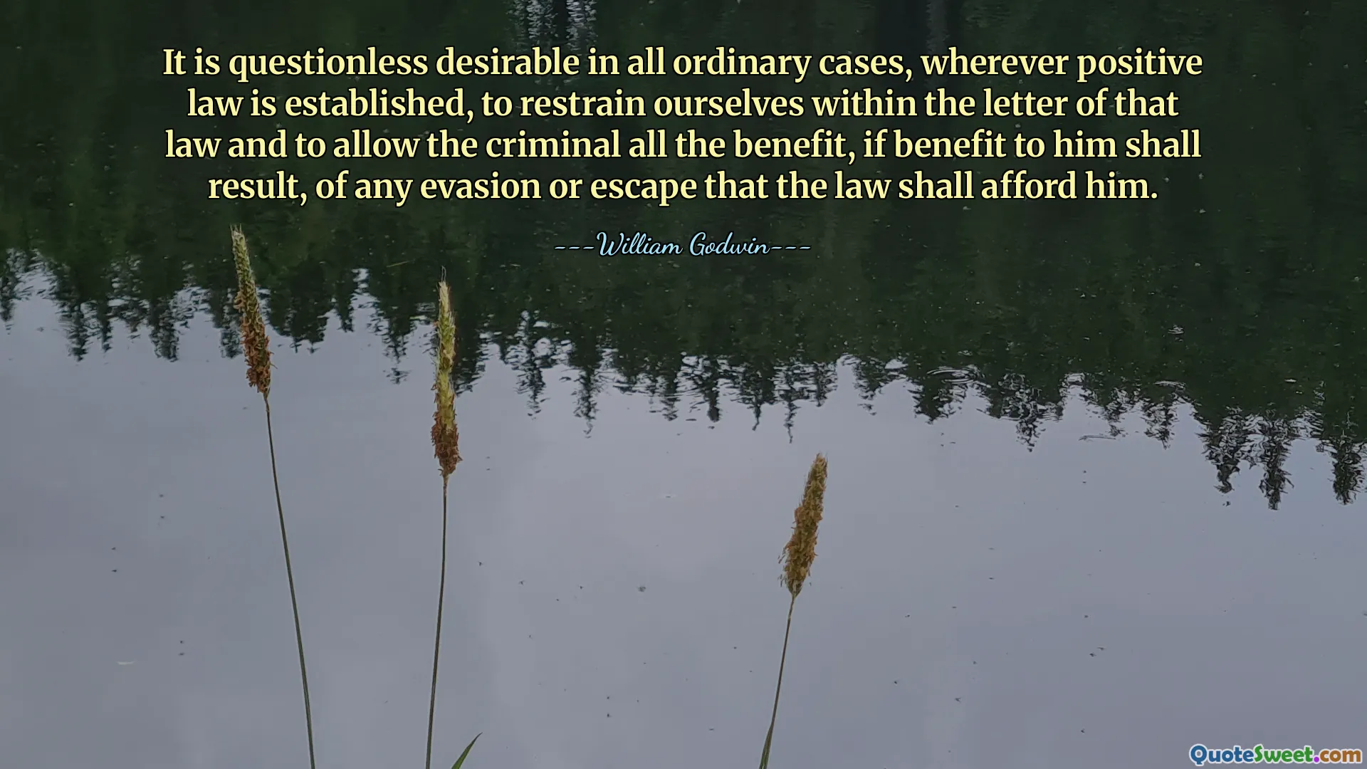 It is questionless desirable in all ordinary cases, wherever positive law is established, to restrain ourselves within the letter of that law and to allow the criminal all the benefit, if benefit to him shall result, of any evasion or escape that the law shall afford him.