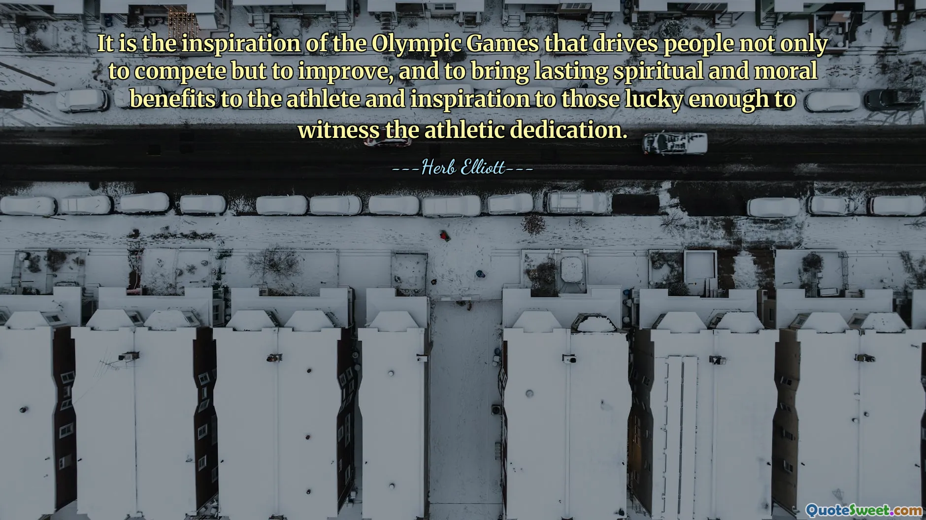 Ini adalah inspirasi dari Olimpiade yang mendorong orang tidak hanya untuk berkompetisi tetapi juga untuk berkembang, dan untuk memberikan manfaat spiritual dan moral yang abadi bagi para atlet dan inspirasi bagi mereka yang cukup beruntung untuk menyaksikan dedikasi atletiknya.