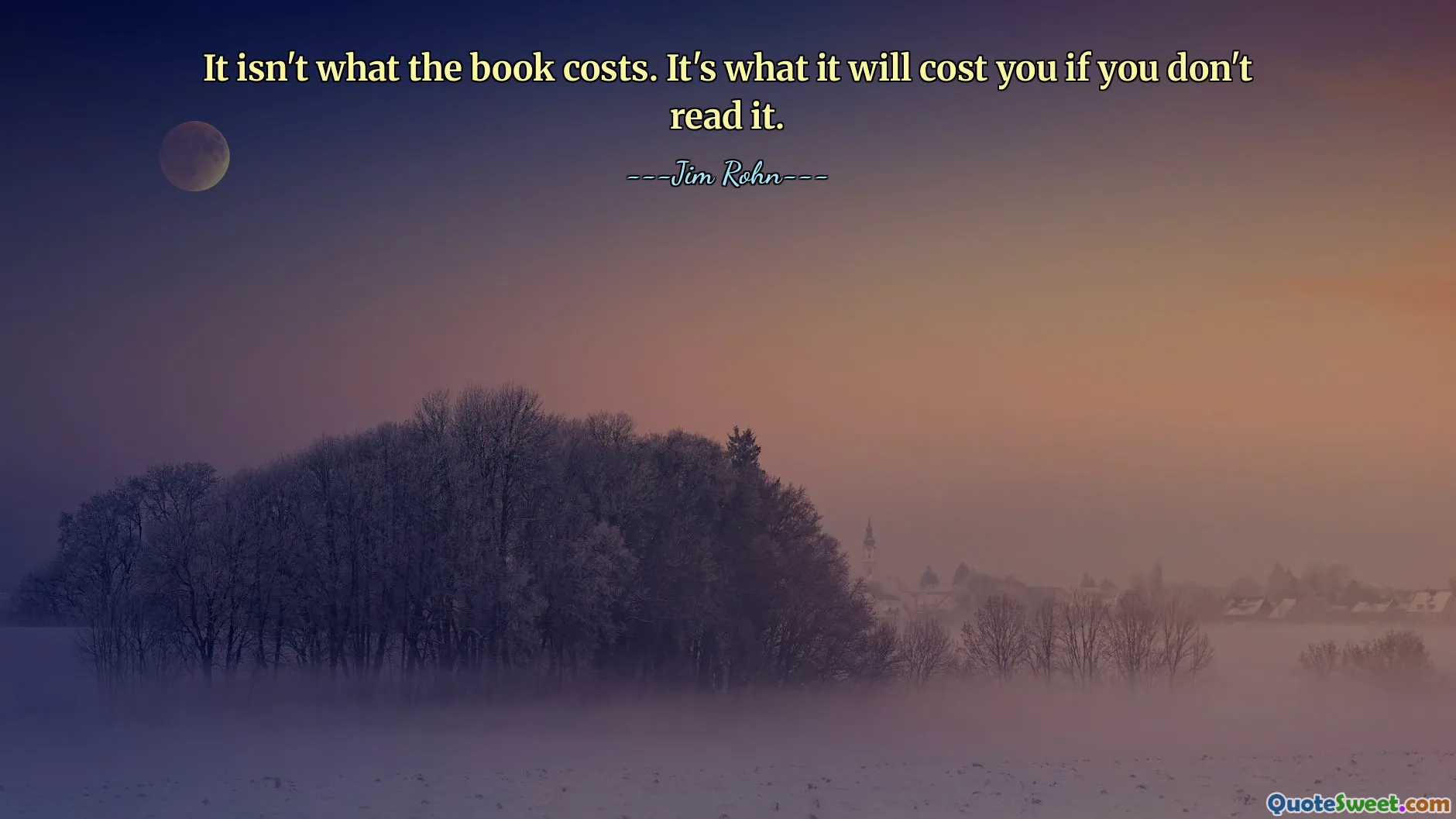 It isn't what the book costs. It's what it will cost you if you don't read it.