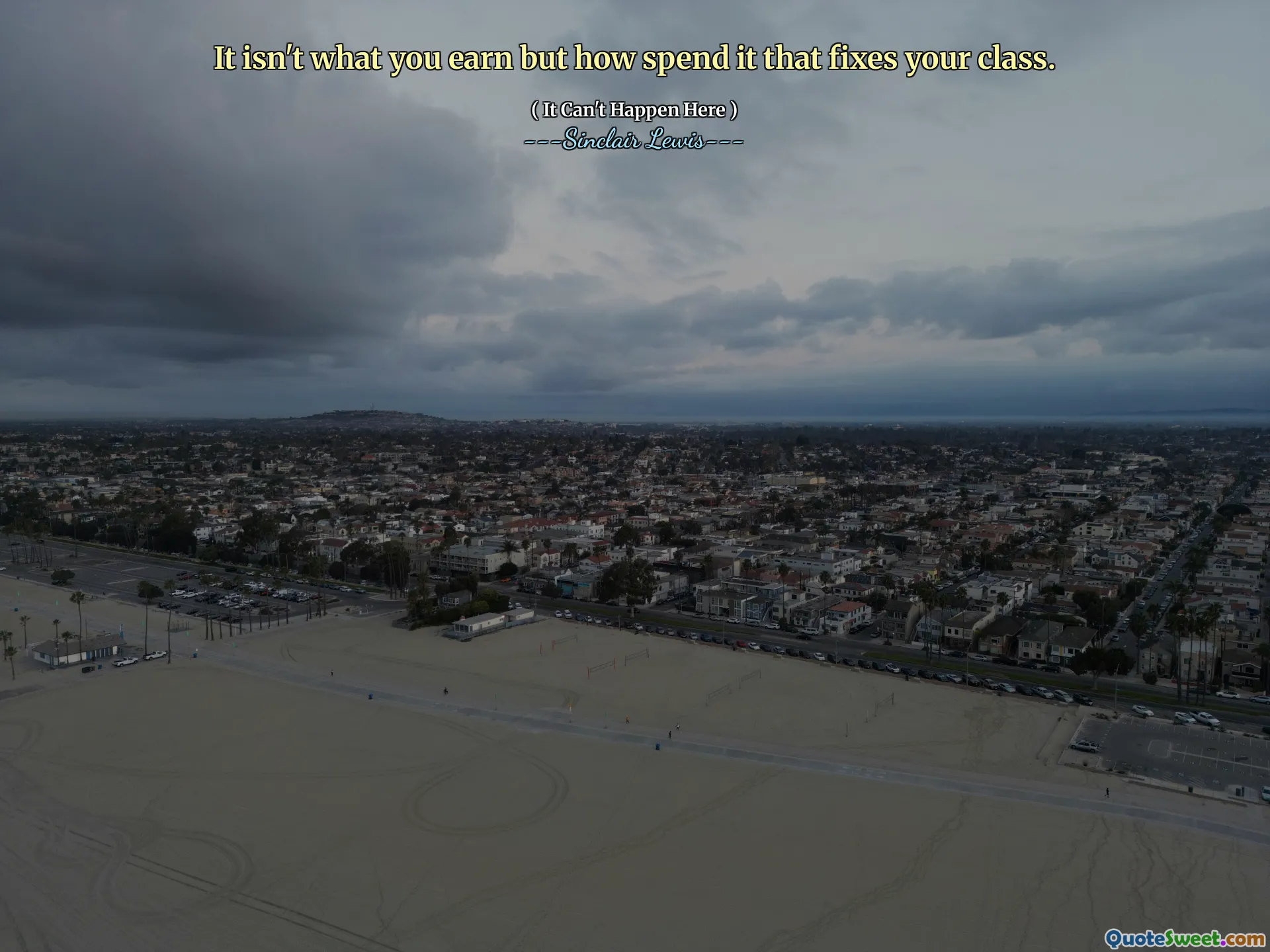 It isn't what you earn but how spend it that fixes your class.