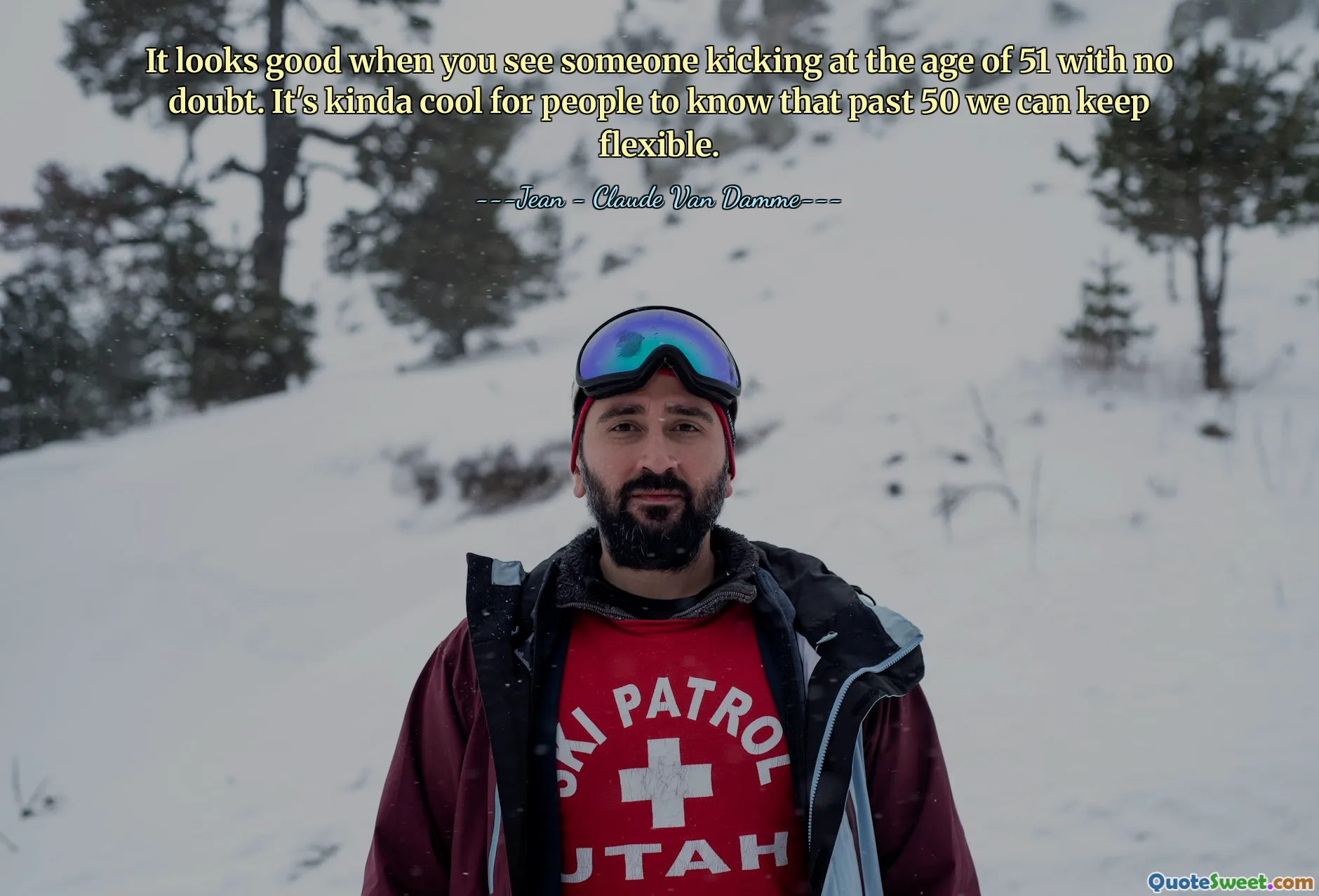 Vypadá to dobře, když vidíte někoho kopat v 51 letech bez pochyb. Pro lidi je docela cool vědět, že po padesátce si můžeme zachovat flexibilitu.