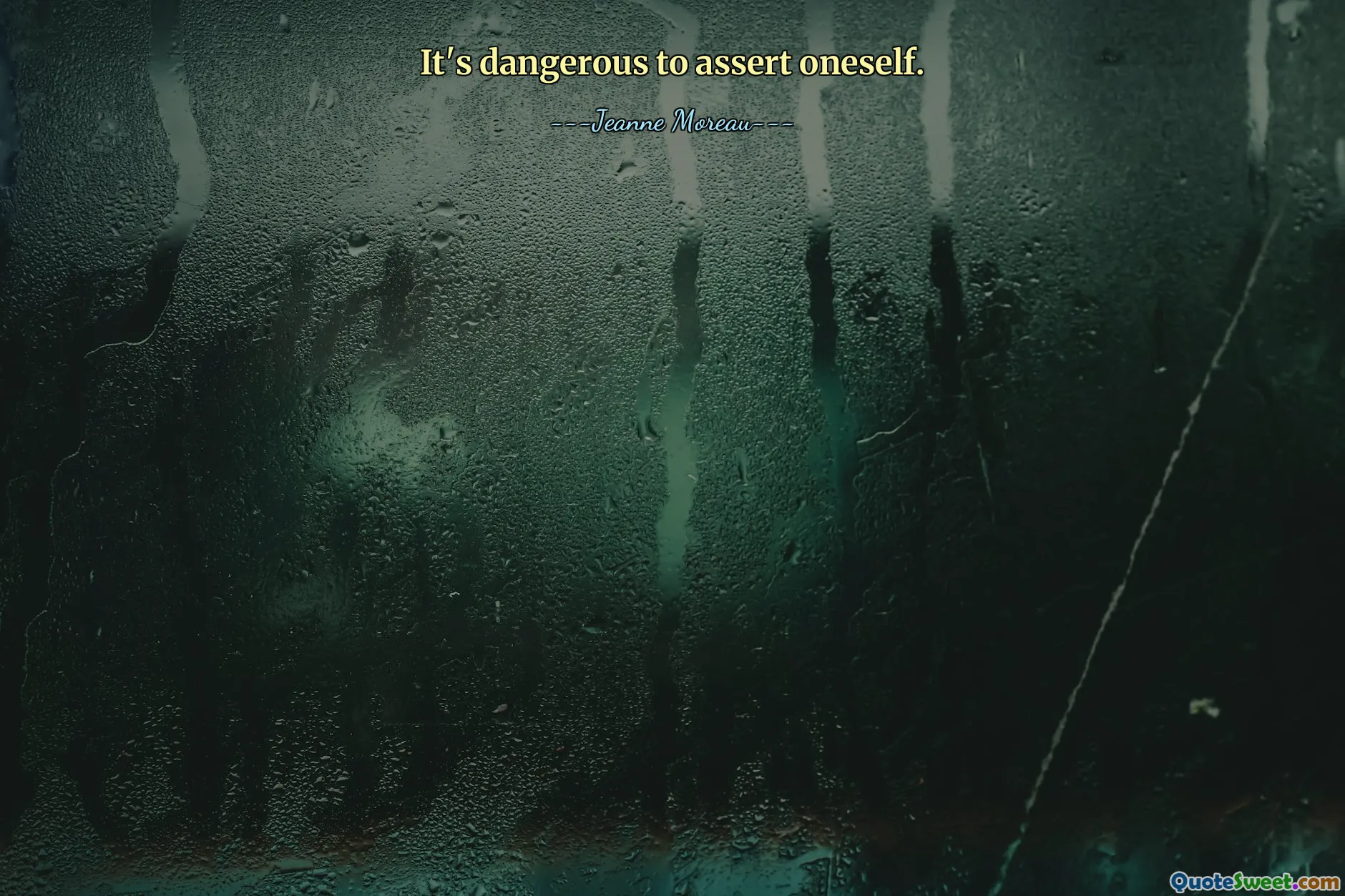 من الخطر تأكيد الذات.