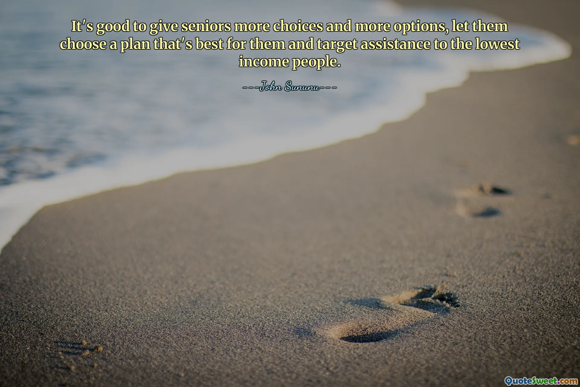 It's good to give seniors more choices and more options, let them choose a plan that's best for them and target assistance to the lowest income people.