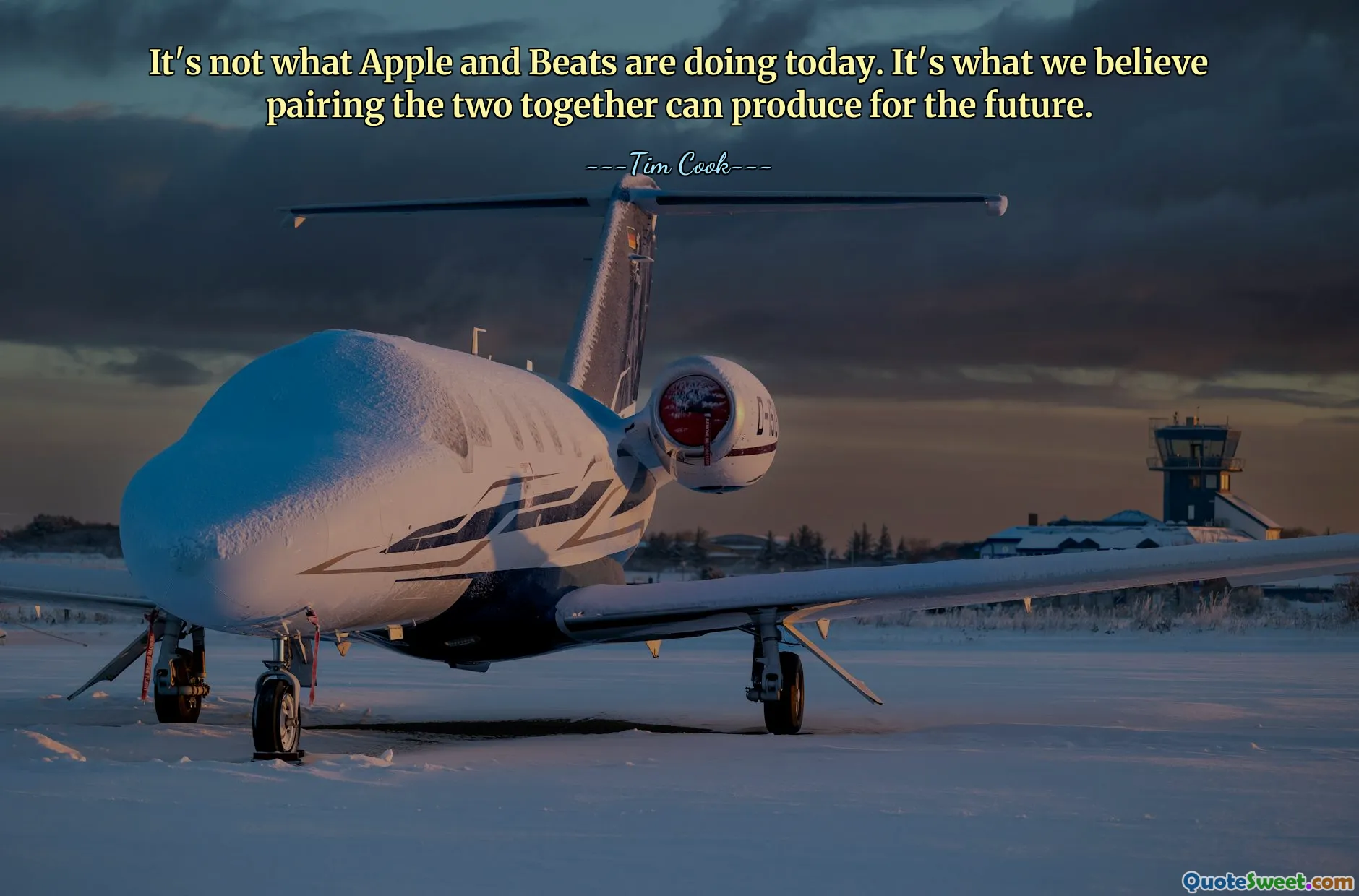 It's not what Apple and Beats are doing today. It's what we believe pairing the two together can produce for the future.