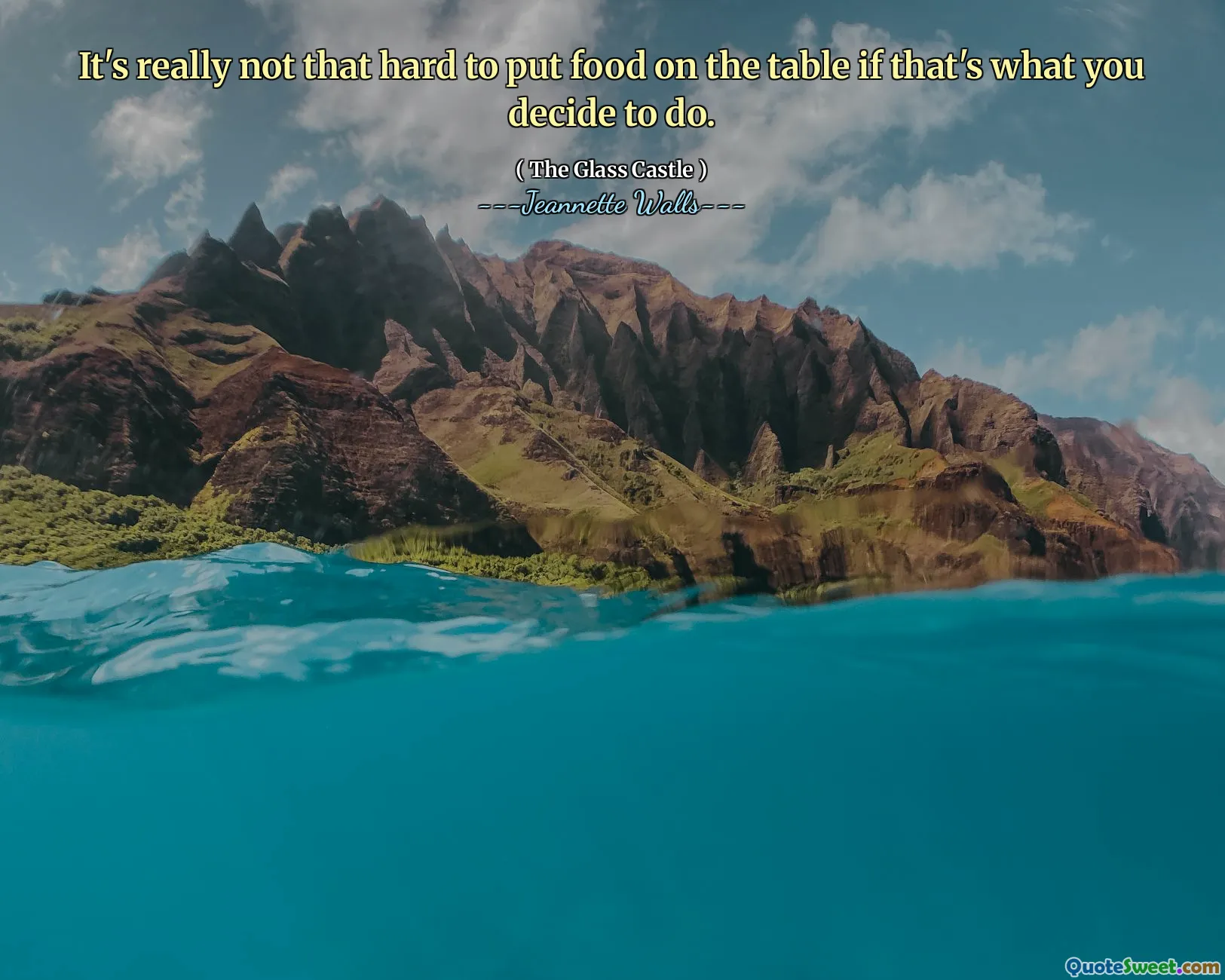 如果您决定要做的话，将食物放在桌子上并不难​​。