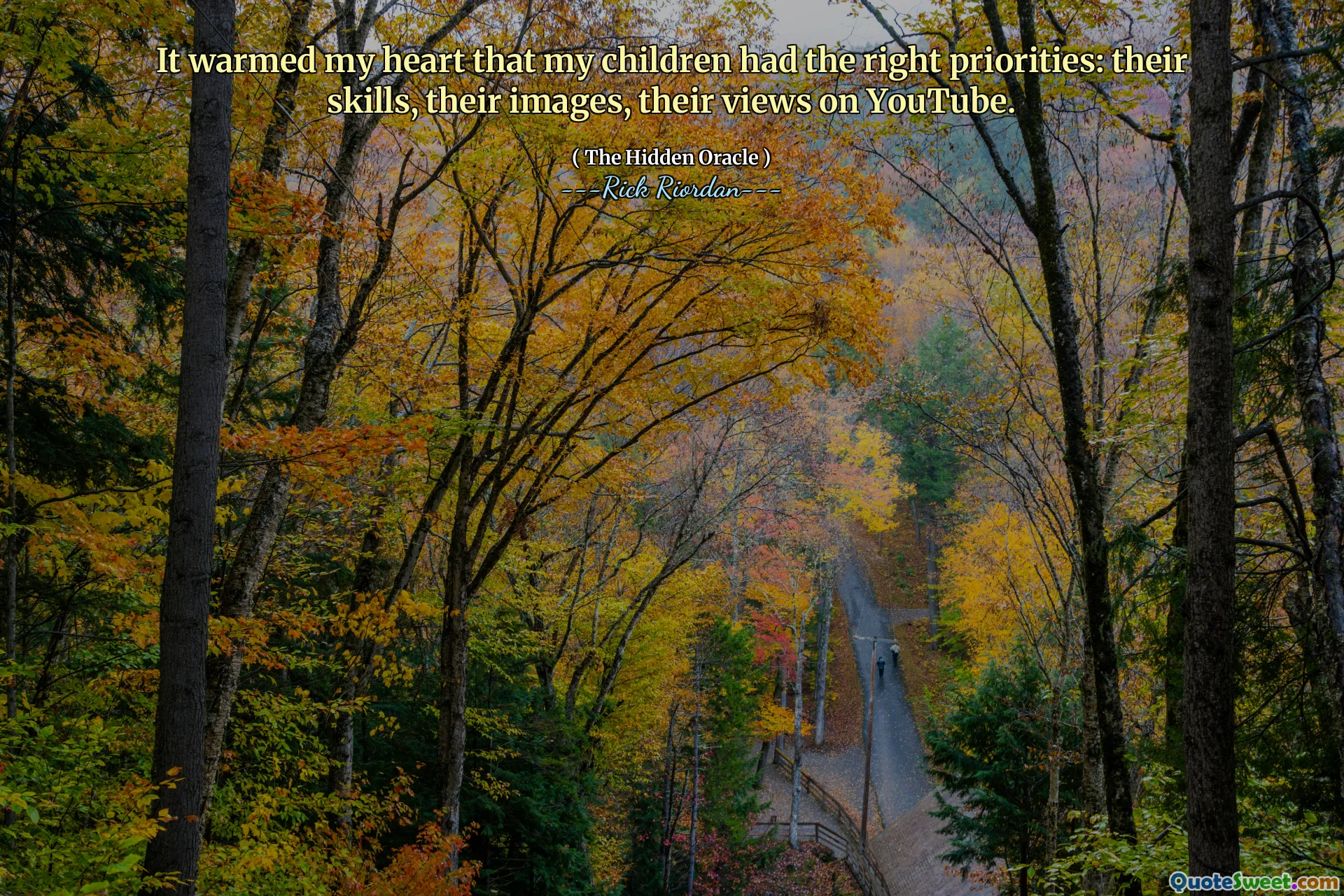 It warmed my heart that my children had the right priorities: their skills, their images, their views on YouTube.