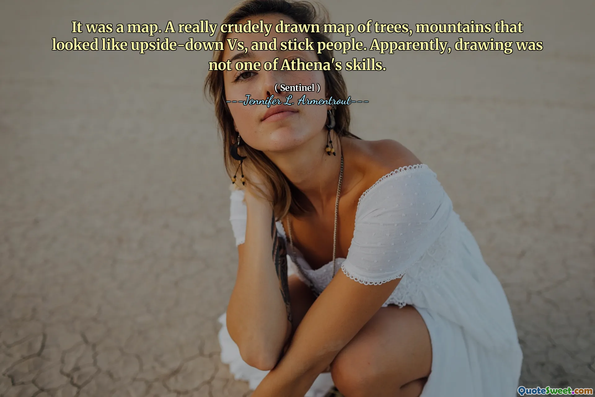 It was a map. A really crudely drawn map of trees, mountains that looked like upside-down Vs, and stick people. Apparently, drawing was not one of Athena's skills.