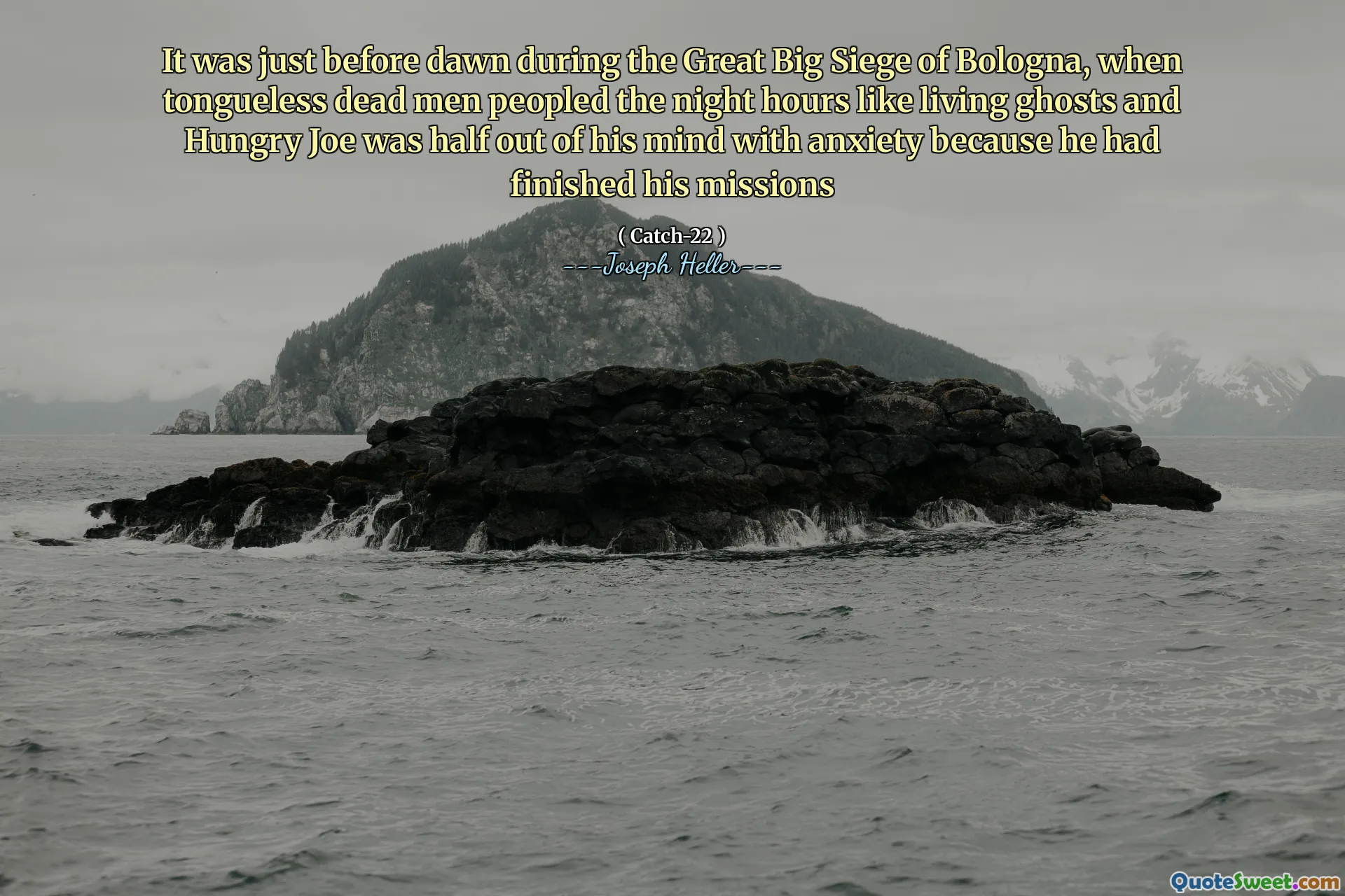 Это было незадолго до рассвета во время великой большой осады Болонья, когда мертвые безвески накрыли ночные часы, такие как живые призраки, и голодные Джо были наполовину из -за беспокойства, потому что он закончил свои миссии