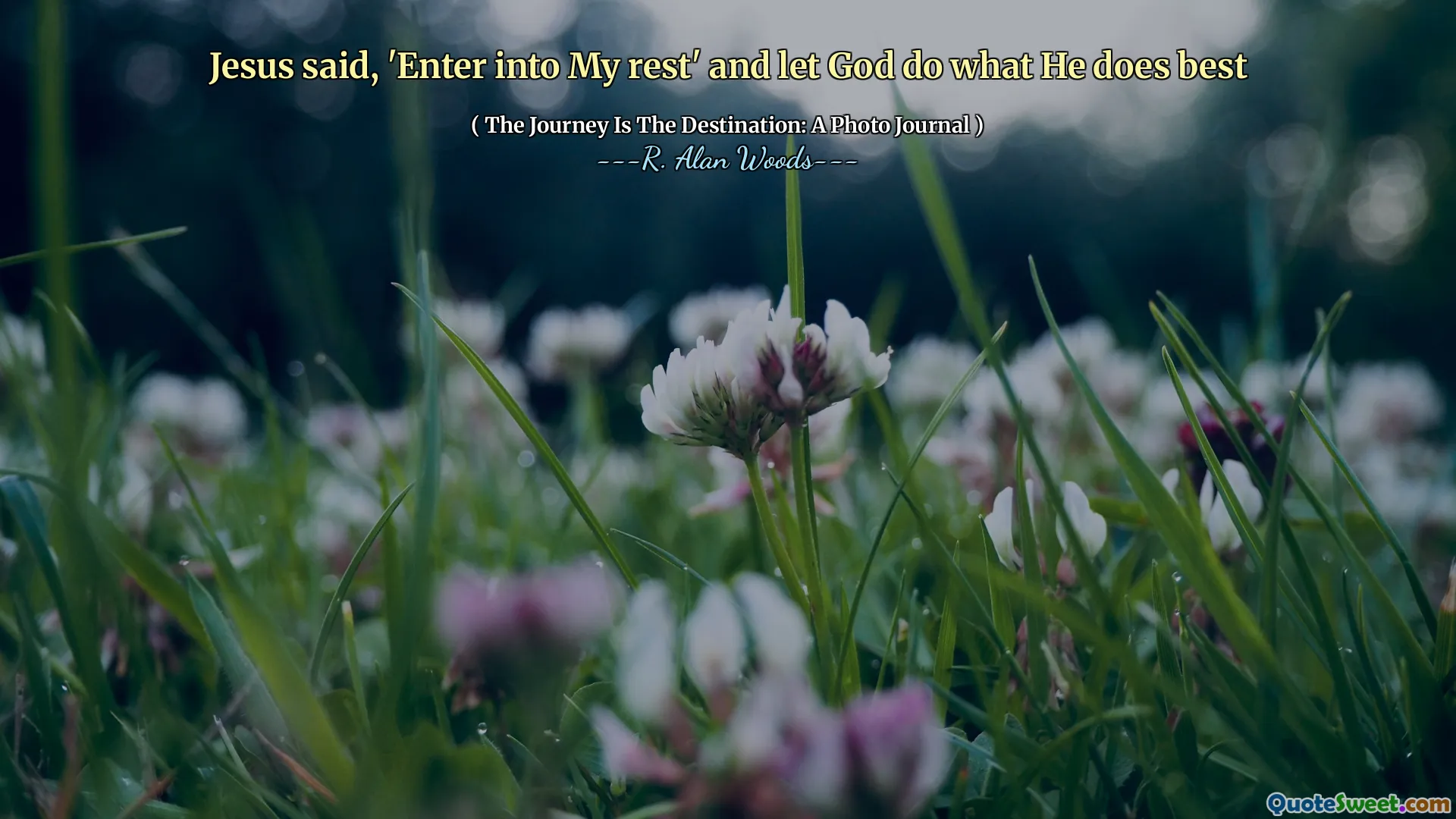 Jesus said, 'Enter into My rest' and let God do what He does best