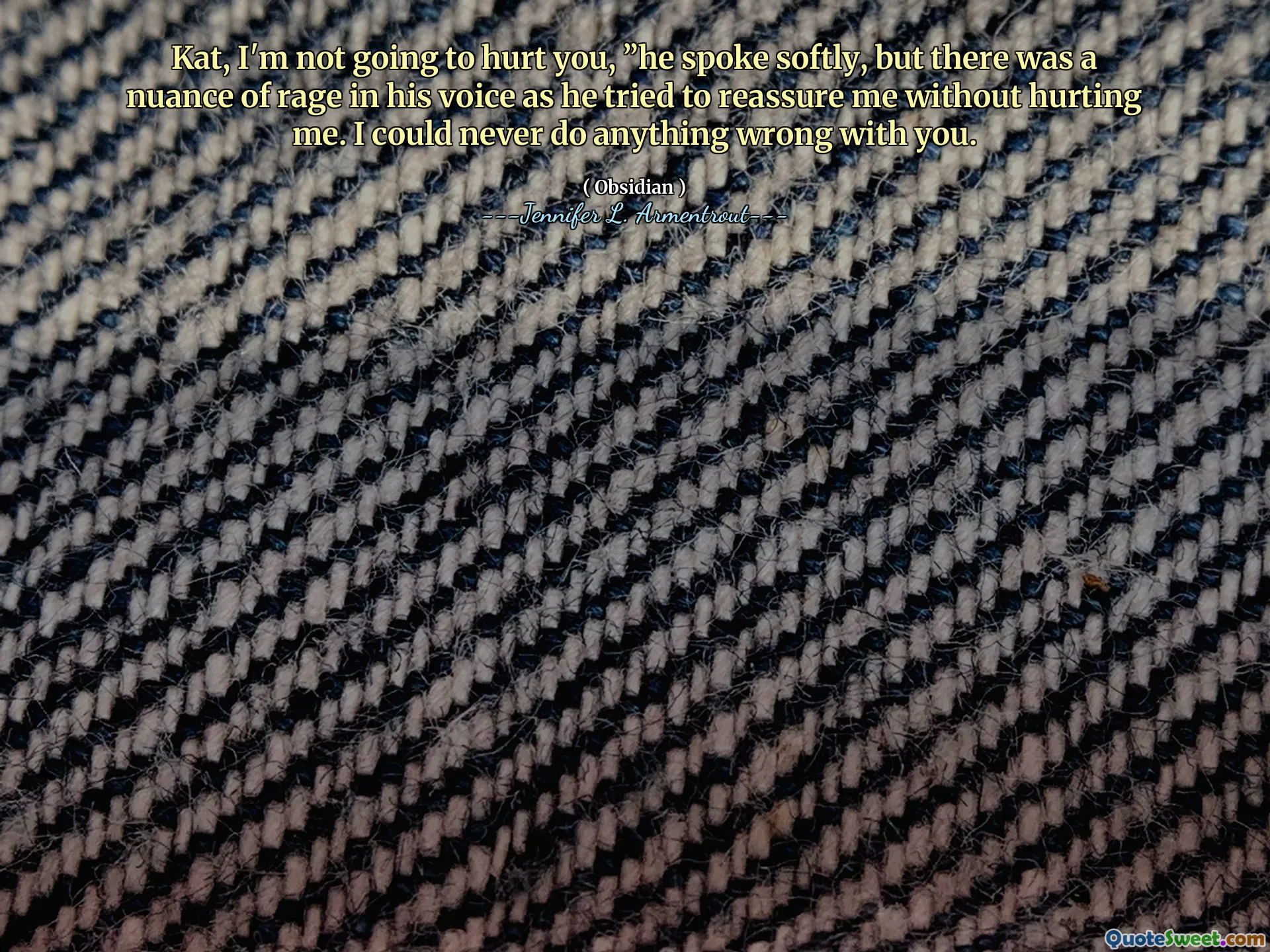 Kat, I'm not going to hurt you, ”he spoke softly, but there was a nuance of rage in his voice as he tried to reassure me without hurting me. I could never do anything wrong with you.