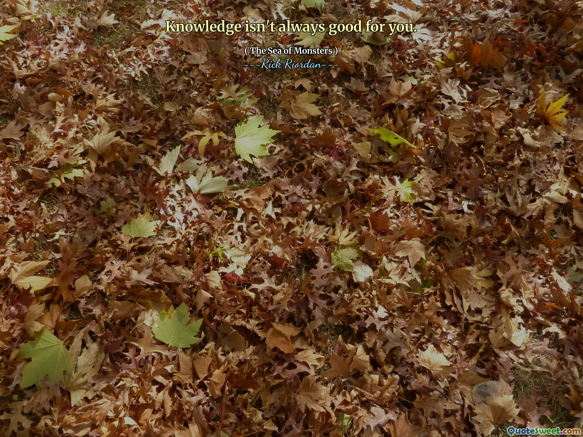 Knowledge isn't always good for you.