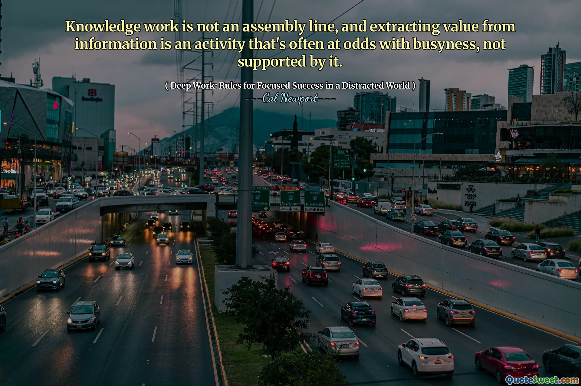 Knowledge work is not an assembly line, and extracting value from information is an activity that's often at odds with busyness, not supported by it.