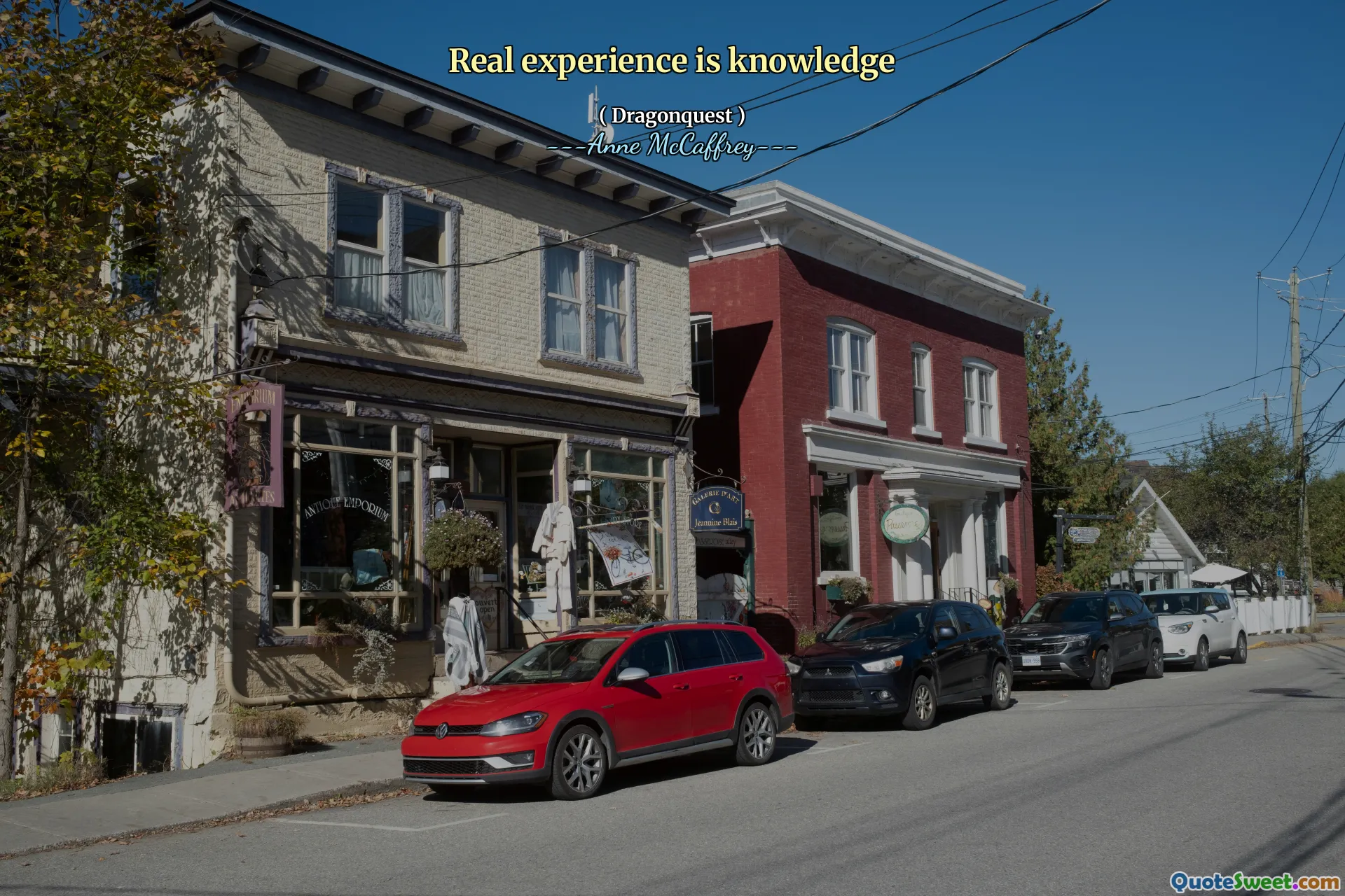 Real experience is knowledge