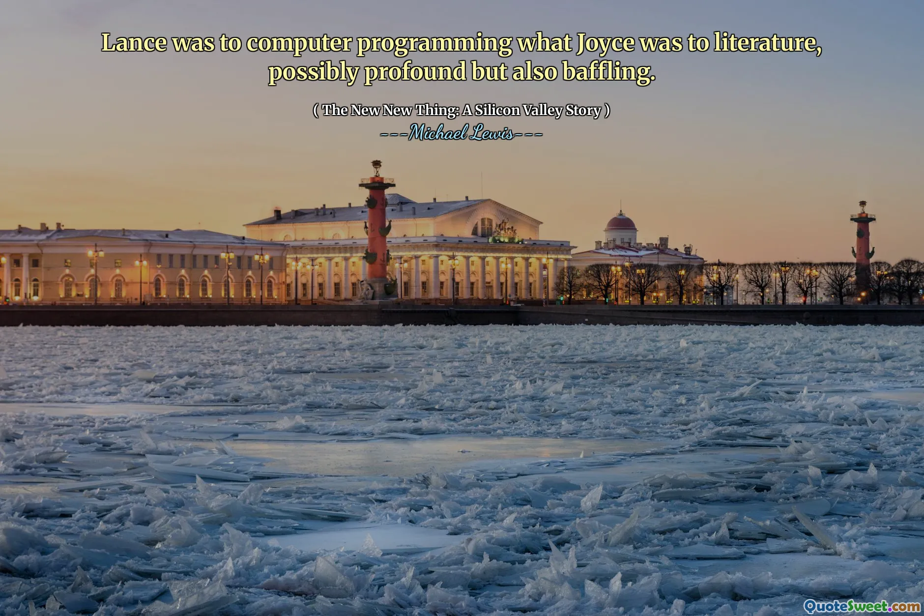 ランスは、ジョイスが文学にとって何であったかをコンピュータープログラミングすることでした。