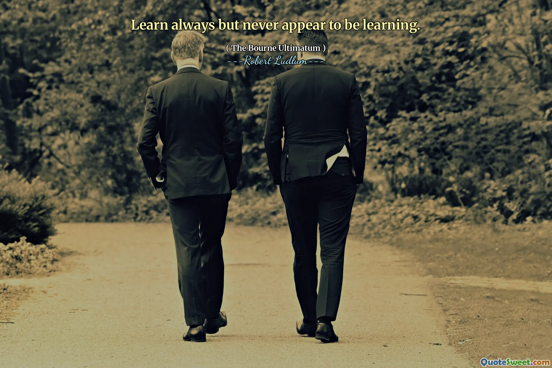 Aprenda sempre, mas nunca parece estar aprendendo.