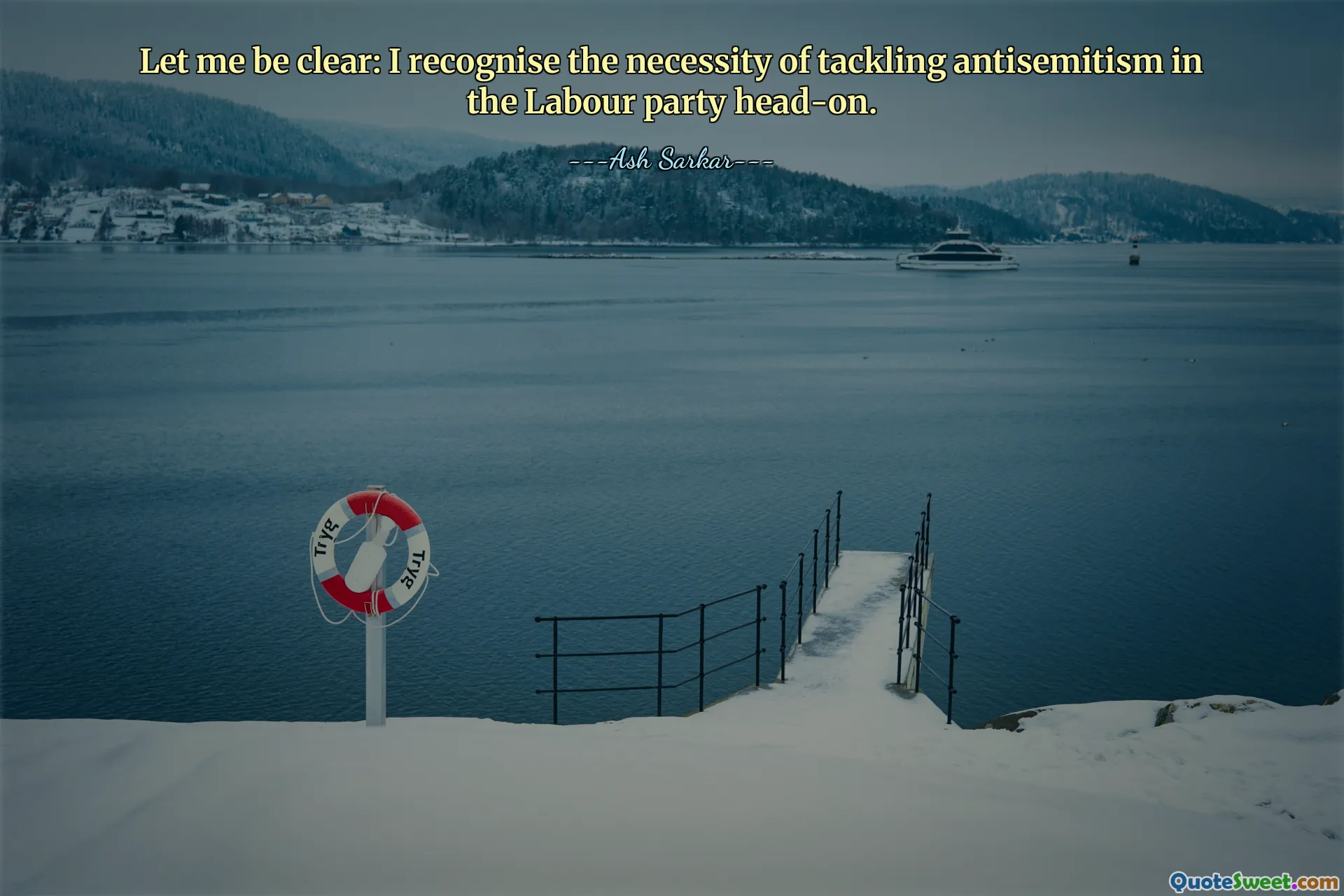 Let me be clear: I recognise the necessity of tackling antisemitism in the Labour party head-on.