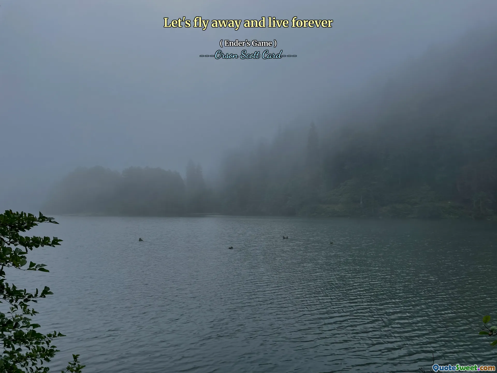 Låt oss flyga iväg och leva för evigt