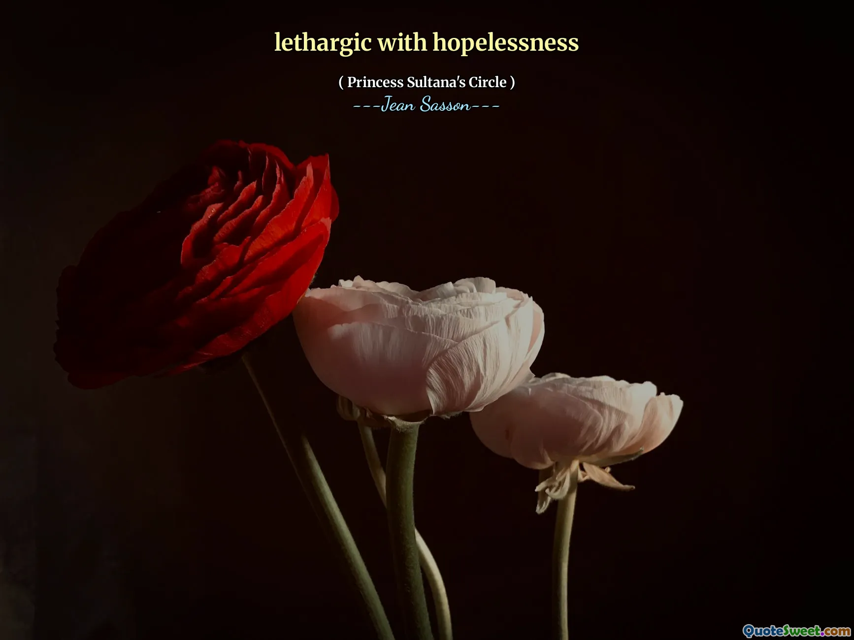 lethargic with hopelessness