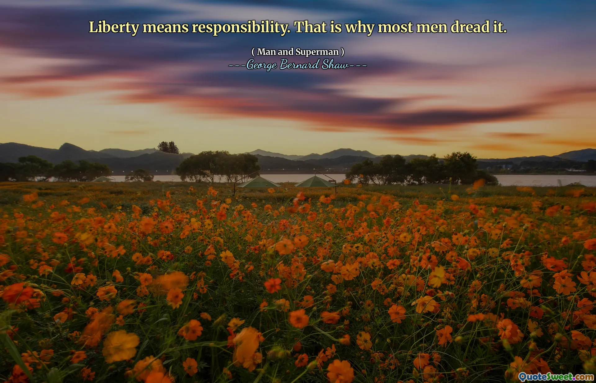 La libertà significa responsabilità. Ecco perché la maggior parte degli uomini lo teme.
