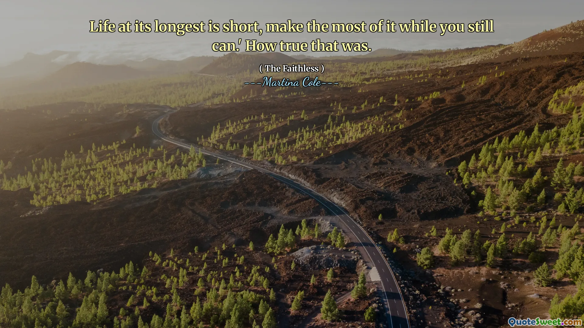 Life at its longest is short, make the most of it while you still can.' How true that was.