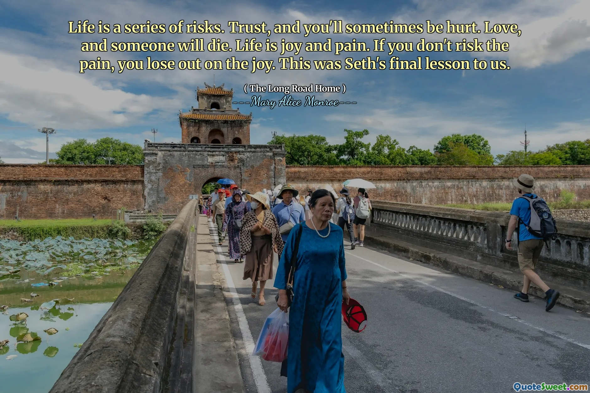 生活是一系列风险。信任，有时您会受到伤害。爱，有人会死。生活是喜悦和痛苦。如果您不冒险痛苦，那么您会失去喜悦。这是塞思对我们的最后一课。