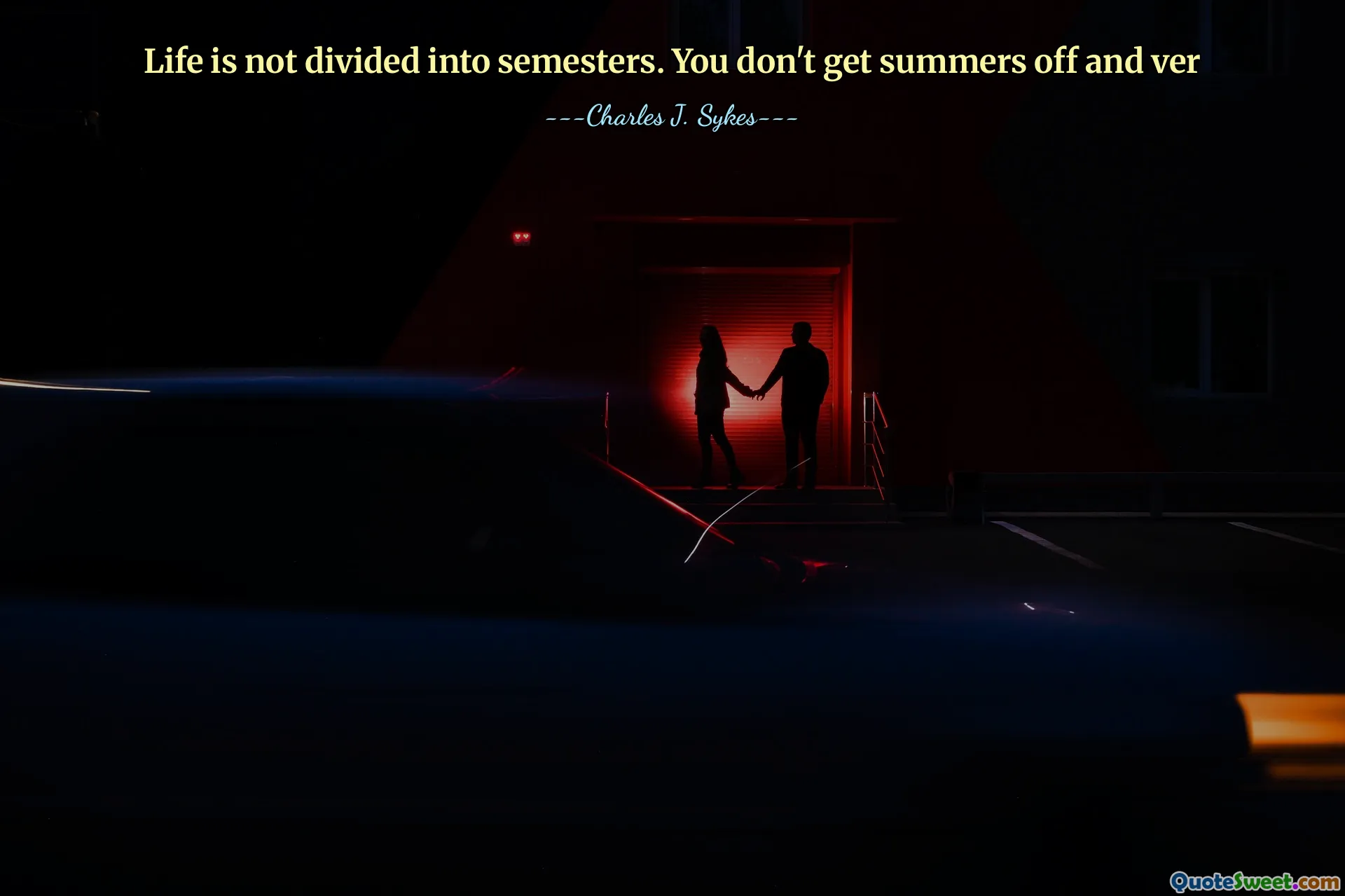 Het leven is niet verdeeld in semesters. Je krijgt geen zomers uit en ver