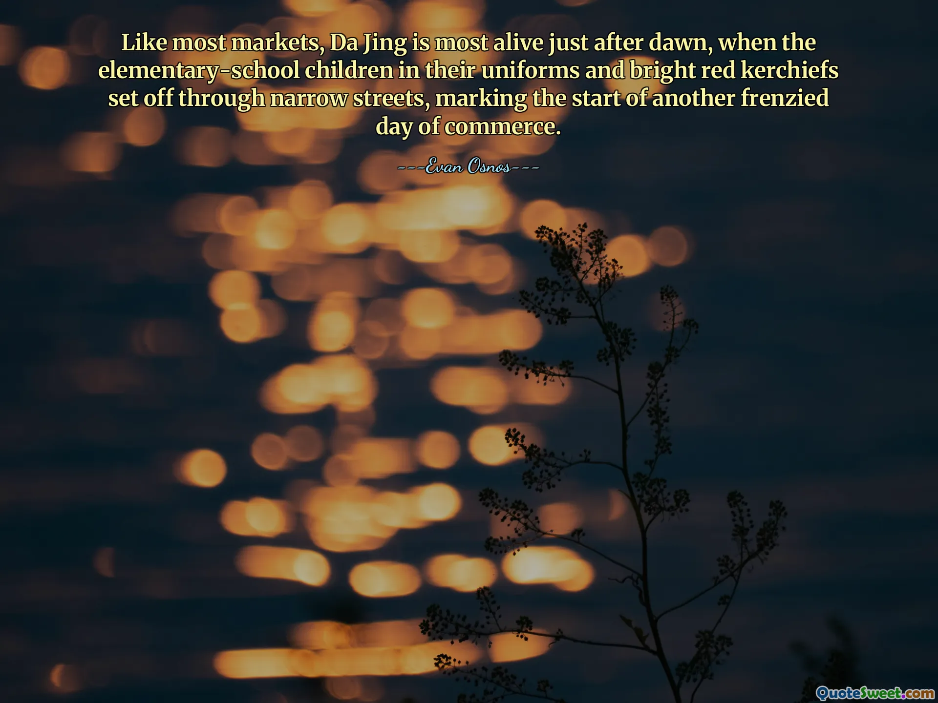 Like most markets, Da Jing is most alive just after dawn, when the elementary-school children in their uniforms and bright red kerchiefs set off through narrow streets, marking the start of another frenzied day of commerce.