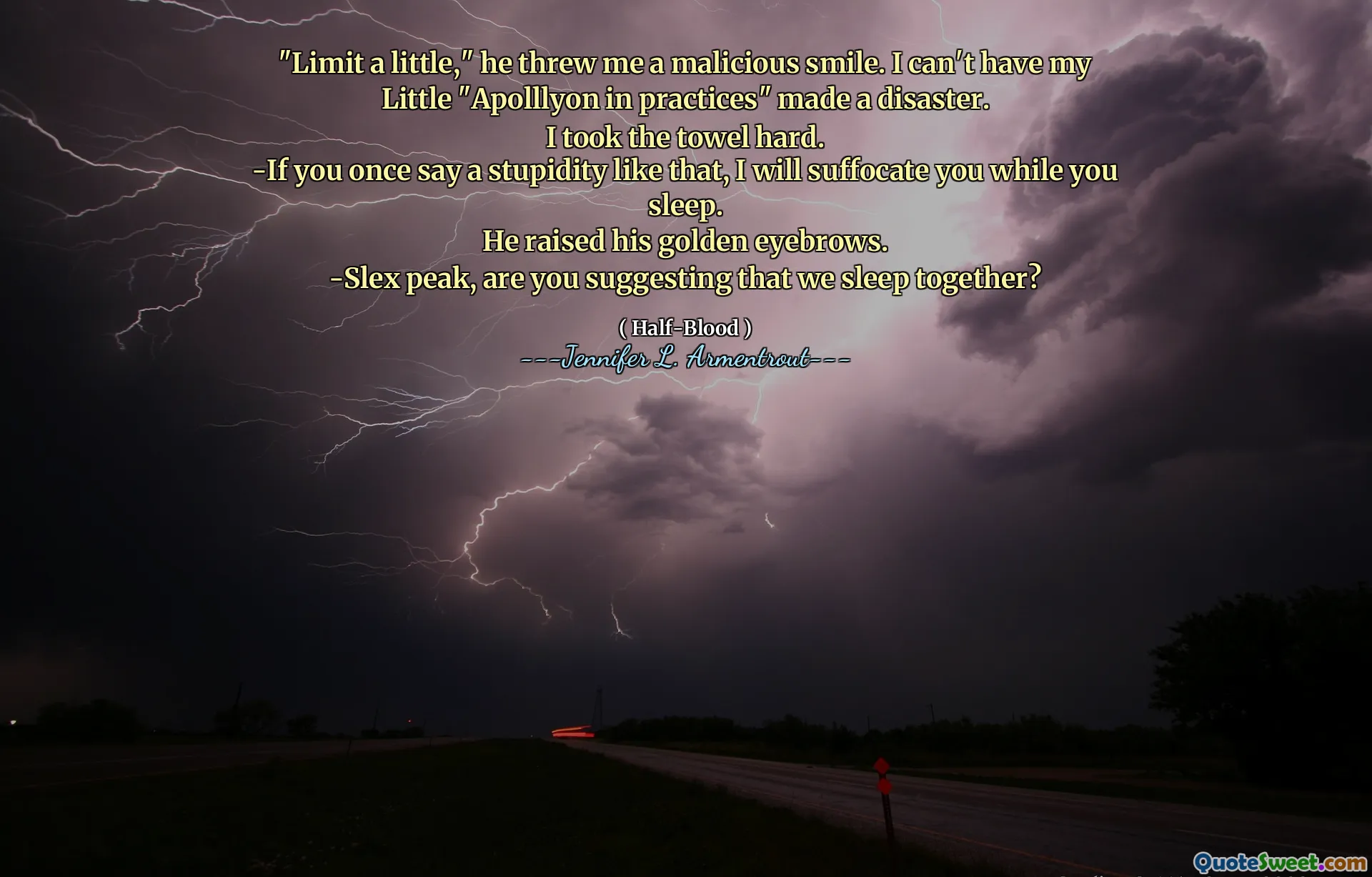 "Limit a little," he threw me a malicious smile. I can't have my
Little "Apolllyon in practices" made a disaster.
I took the towel hard.
-If you once say a stupidity like that, I will suffocate you while you sleep.
He raised his golden eyebrows.
-Slex peak, are you suggesting that we sleep together?