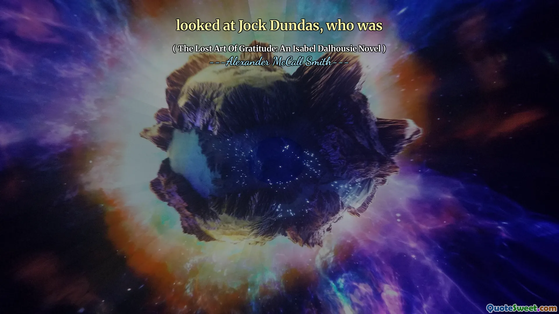 looked at Jock Dundas, who was