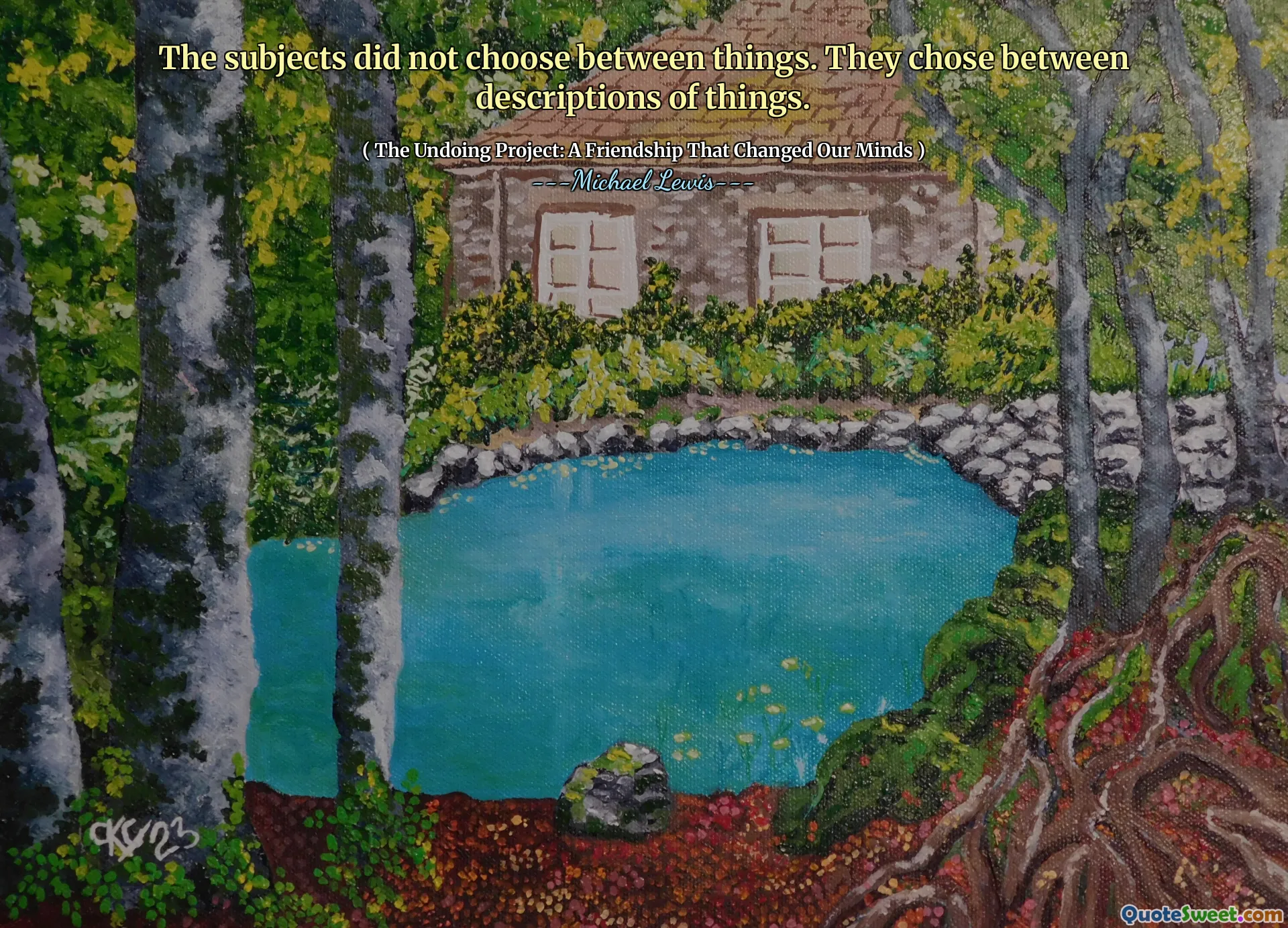 The subjects did not choose between things. They chose between descriptions of things.