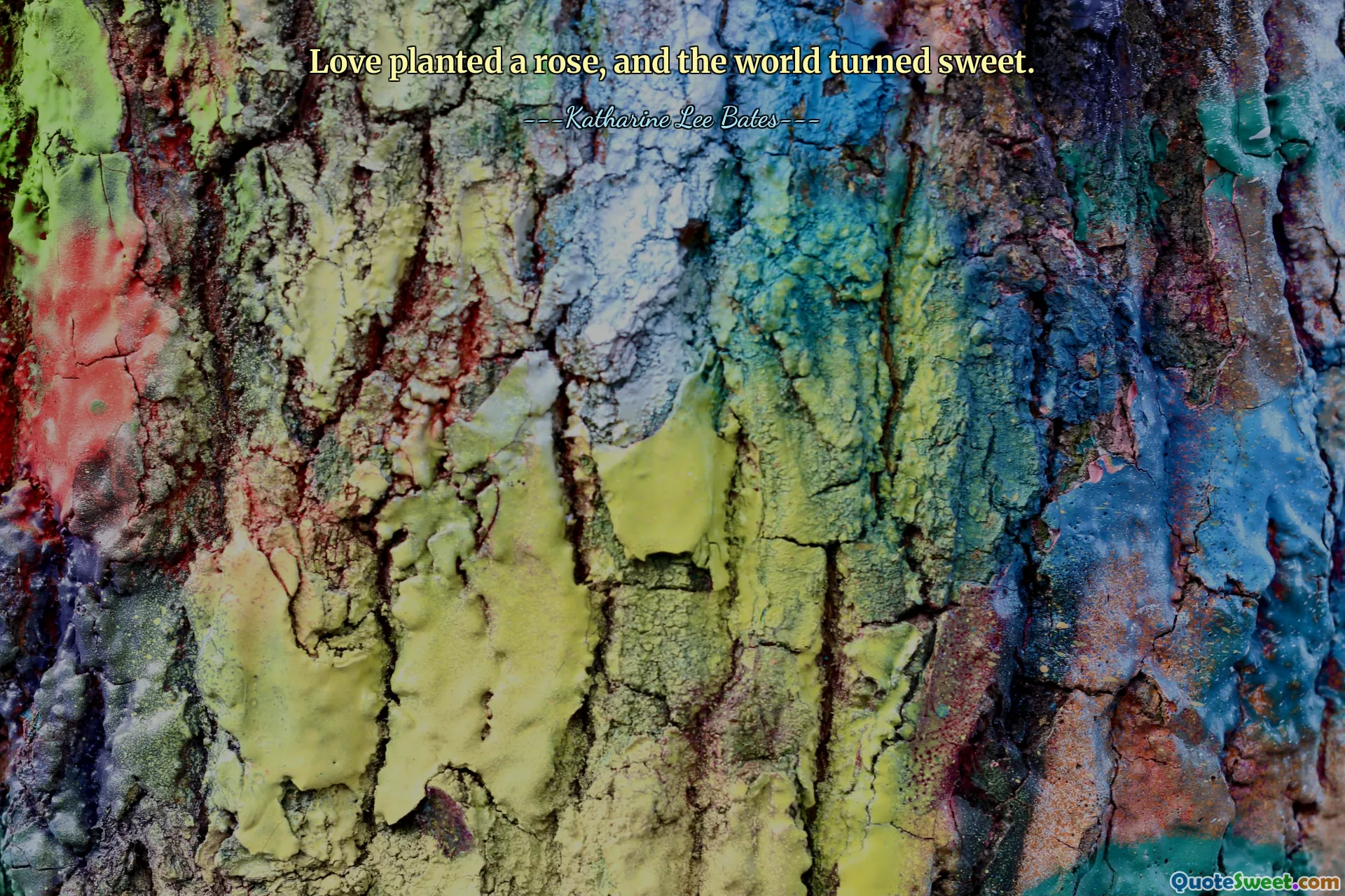 Love planted a rose, and the world turned sweet.