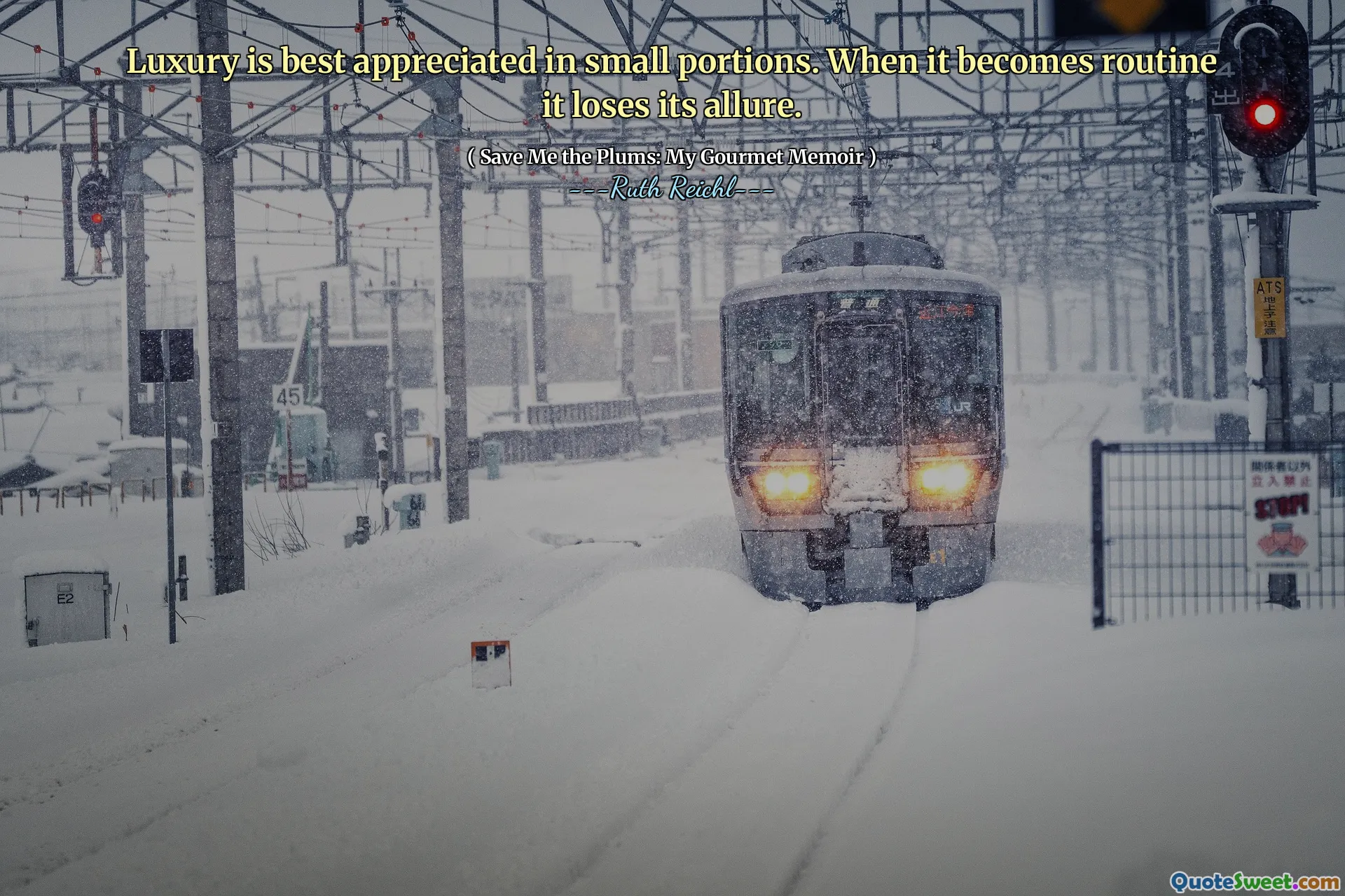 Luxury is best appreciated in small portions. When it becomes routine it loses its allure.