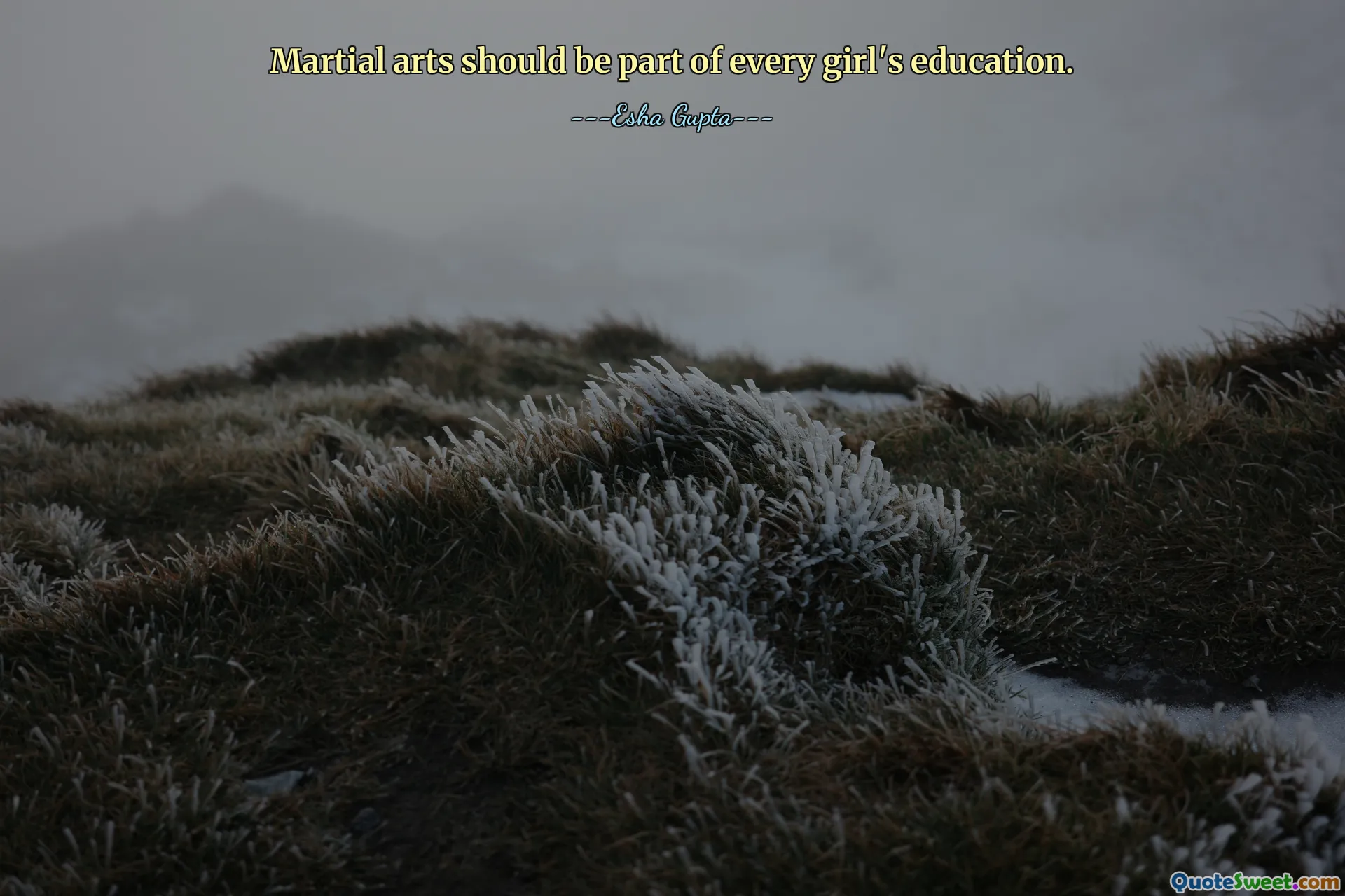 Martial arts should be part of every girl's education.