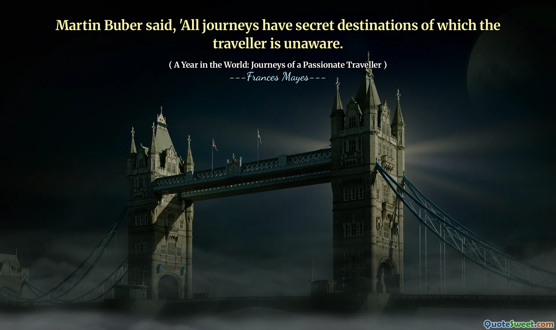 Martin Buber는 다음과 같이 말했습니다. '모든 여행에는 여행자가 알지 못하는 비밀 목적지가 있습니다.