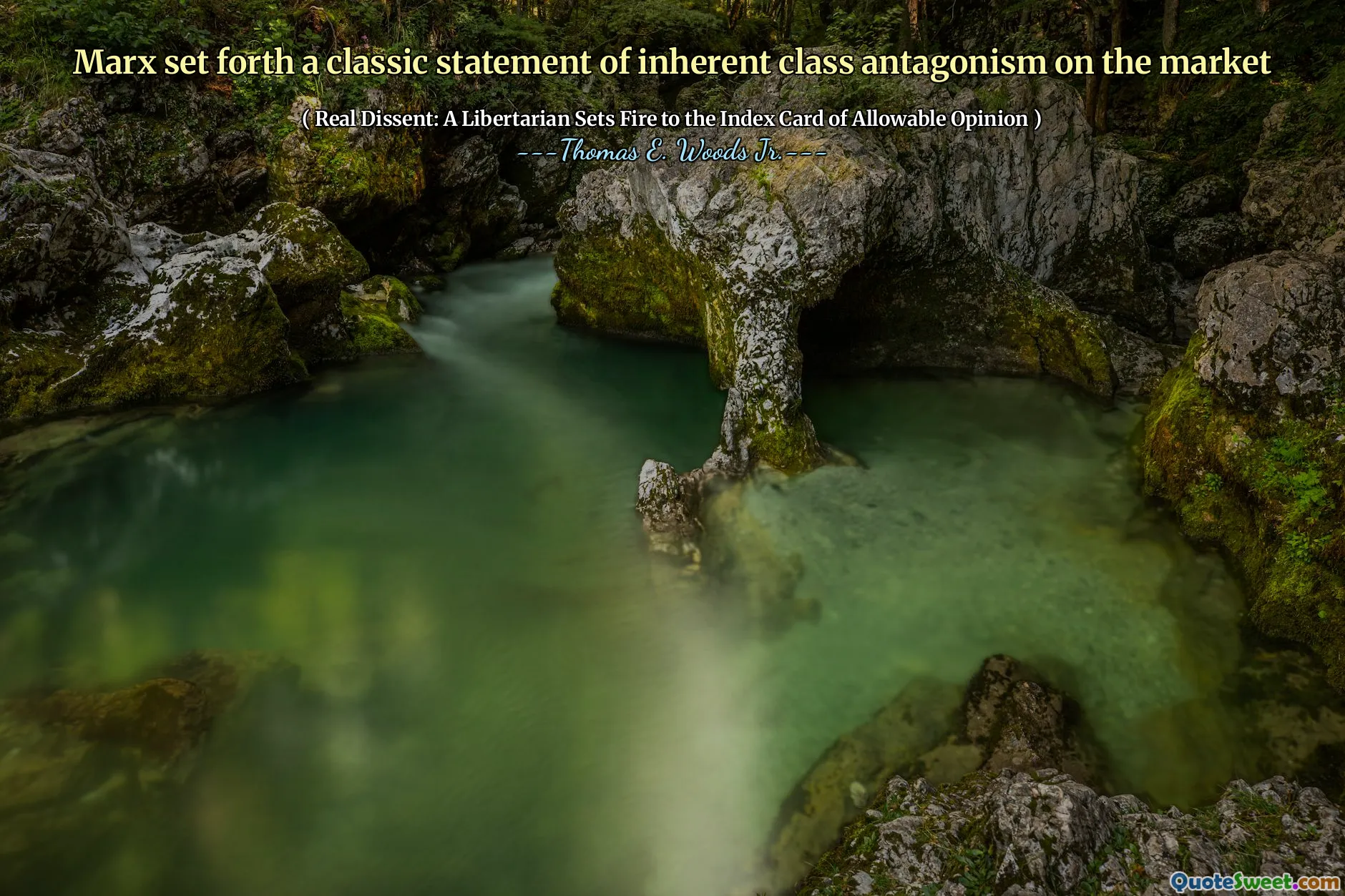 Marx set forth a classic statement of inherent class antagonism on the market