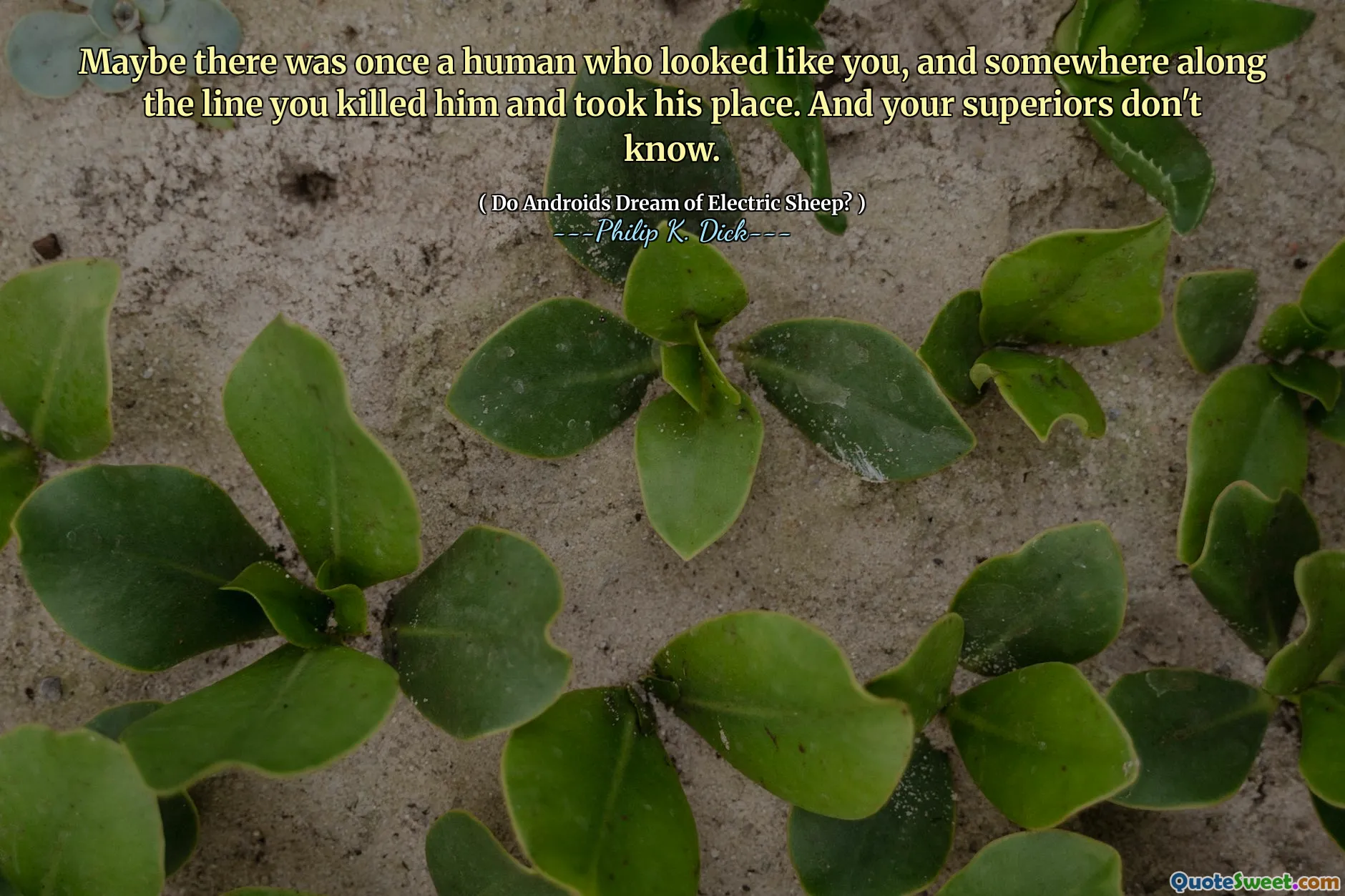 हो सकता है कि एक बार एक इंसान था जो आपकी तरह दिखता था, और कहीं न कहीं लाइन के साथ आपने उसे मार दिया और उसकी जगह ले ली। और आपके वरिष्ठों को नहीं पता।