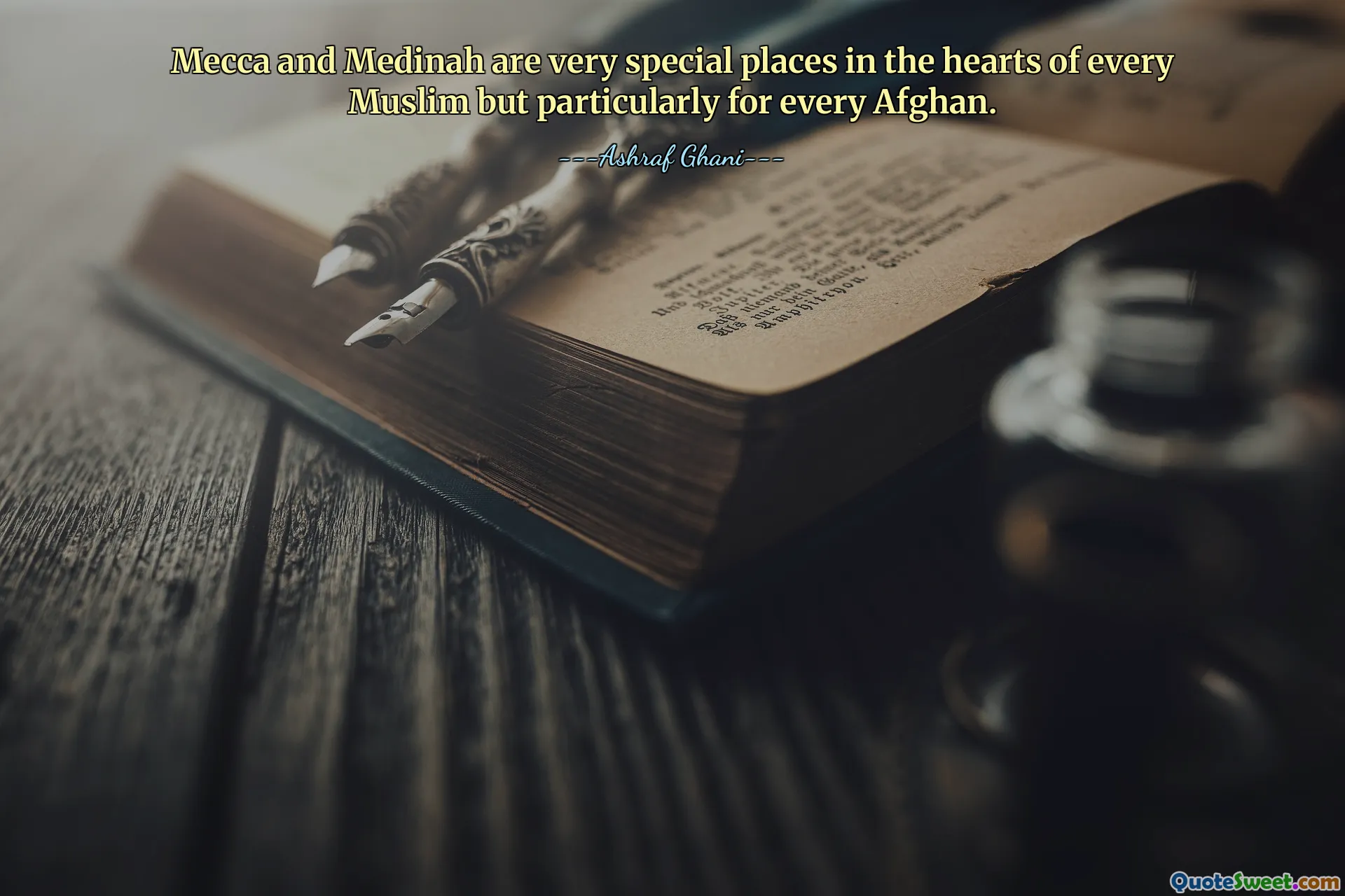 Mecca and Medinah are very special places in the hearts of every Muslim but particularly for every Afghan.