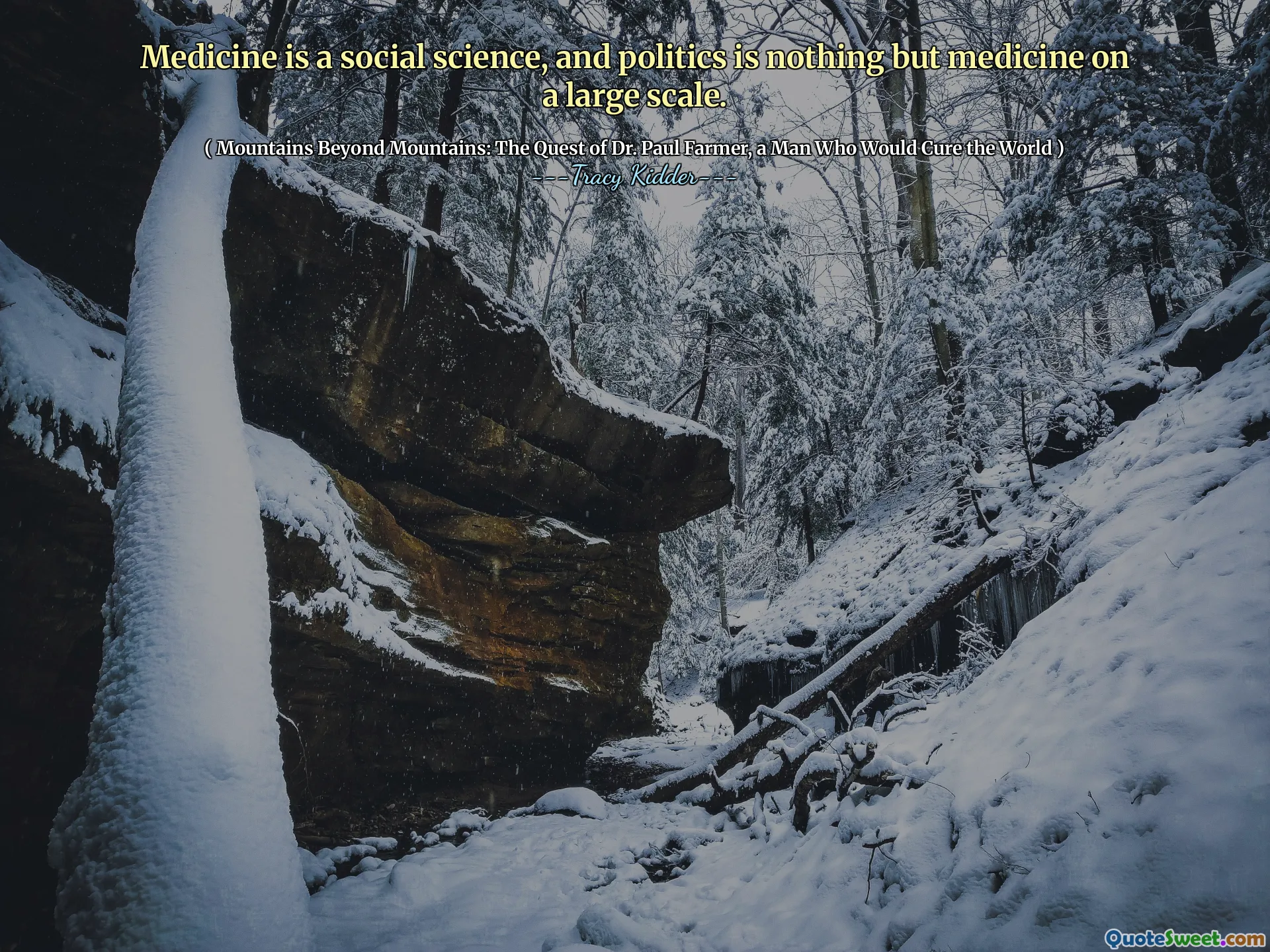 Medicine is a social science, and politics is nothing but medicine on a large scale.